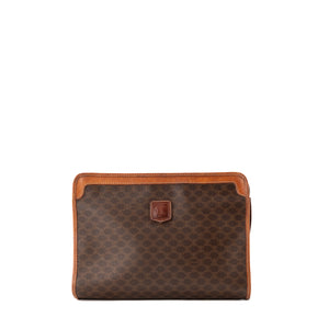 CÉLINE - Pochette Celine en toile enduite macadam marron vintage