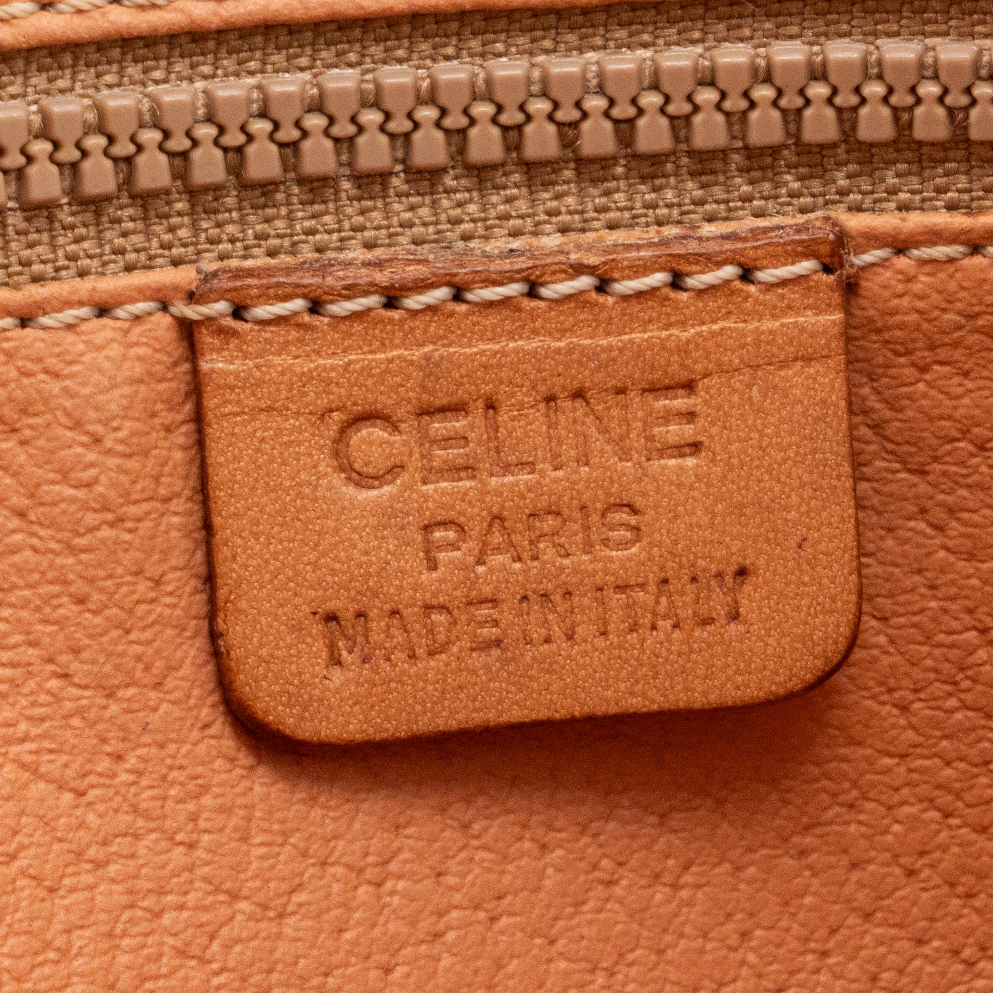 CÉLINE - Pochette Celine en toile enduite macadam marron vintage