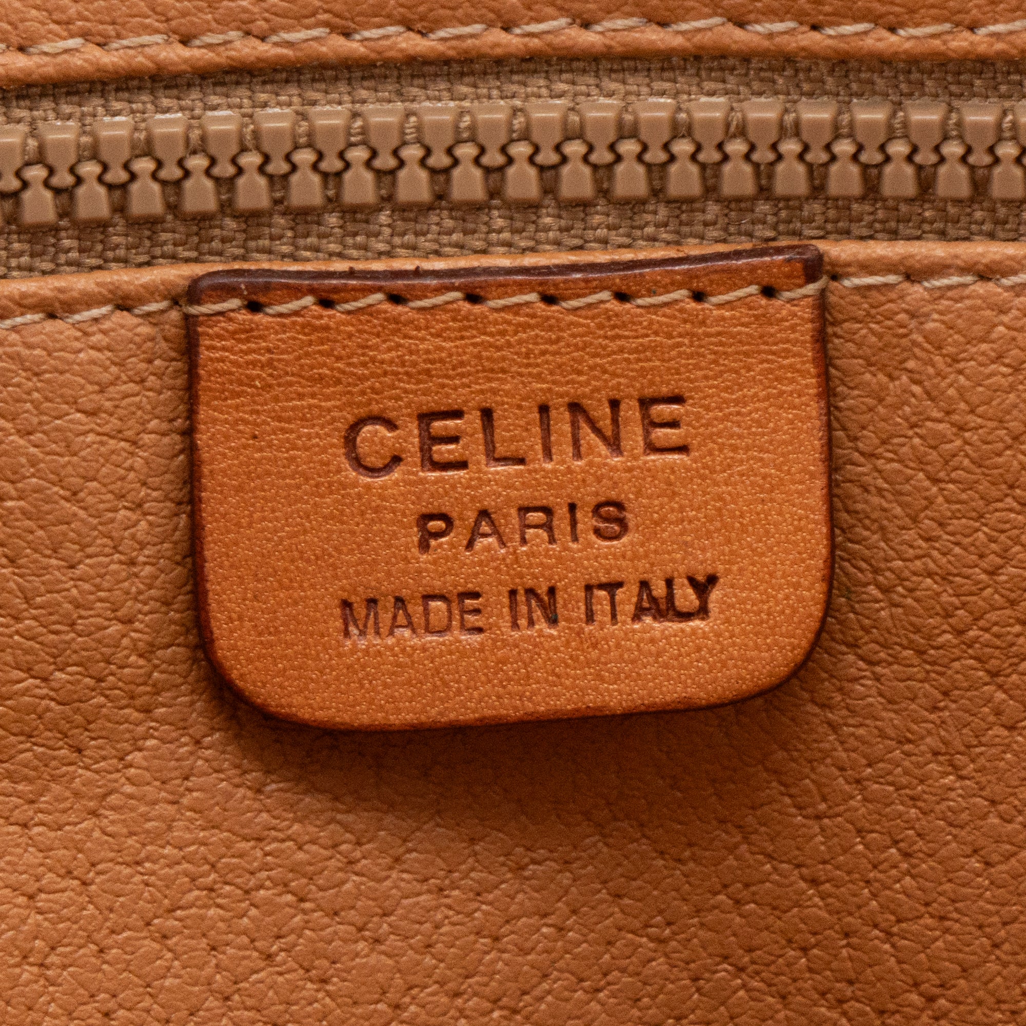 CELINE - Pochette Celine en toile enduite macadam vintage