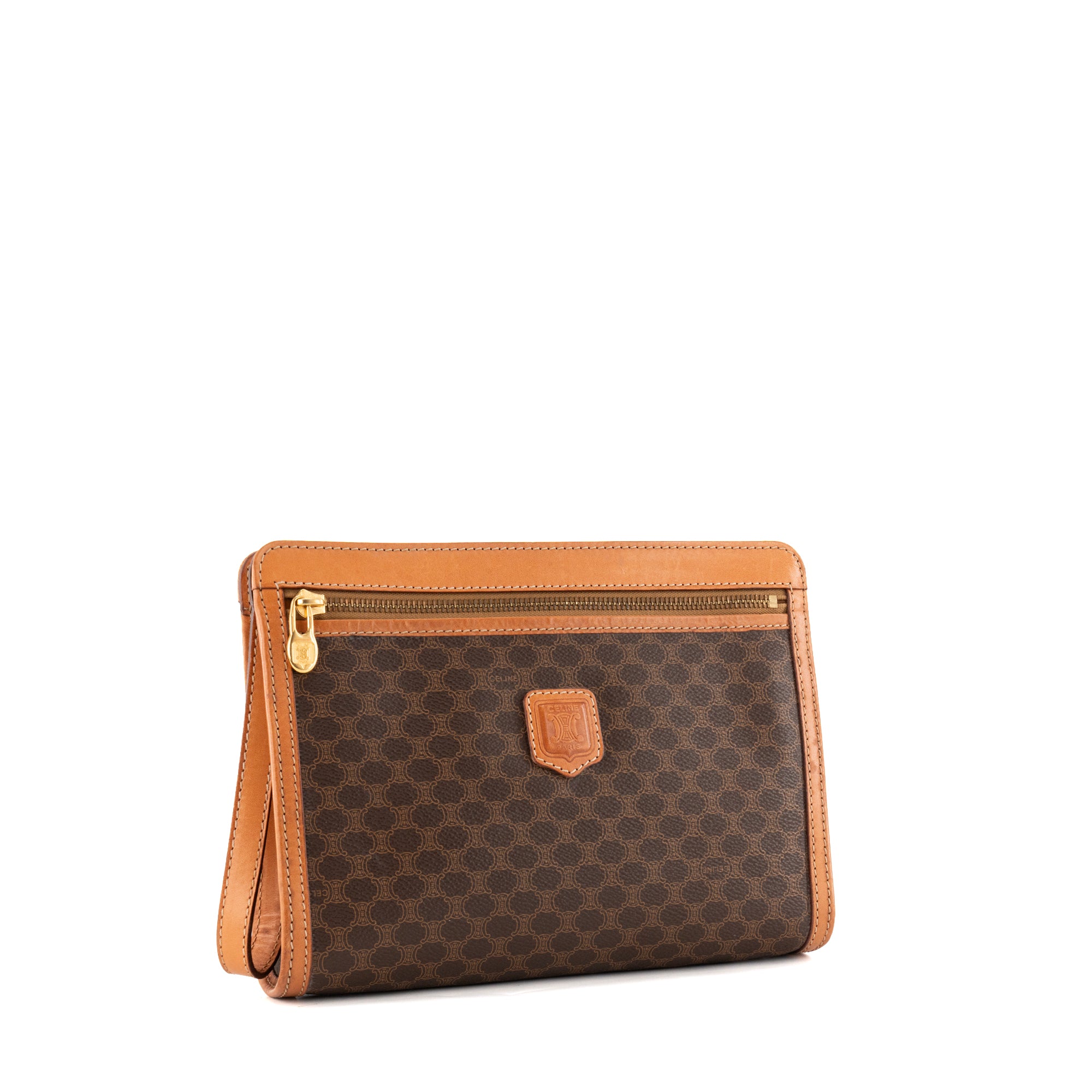 CELINE - Pochette Celine en toile enduite macadam vintage