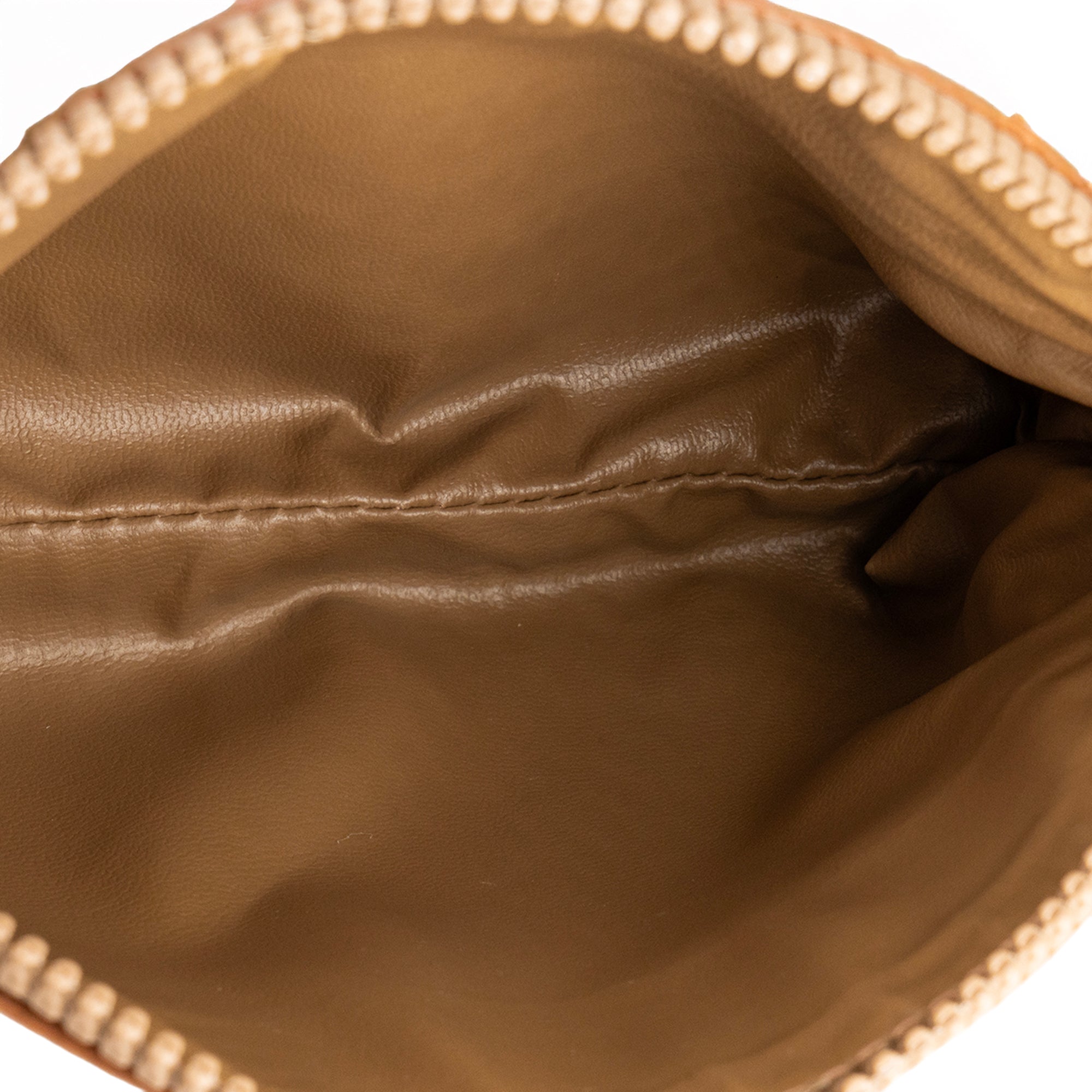 CELINE - Pochette Celine en toile monogrammée beige vintage