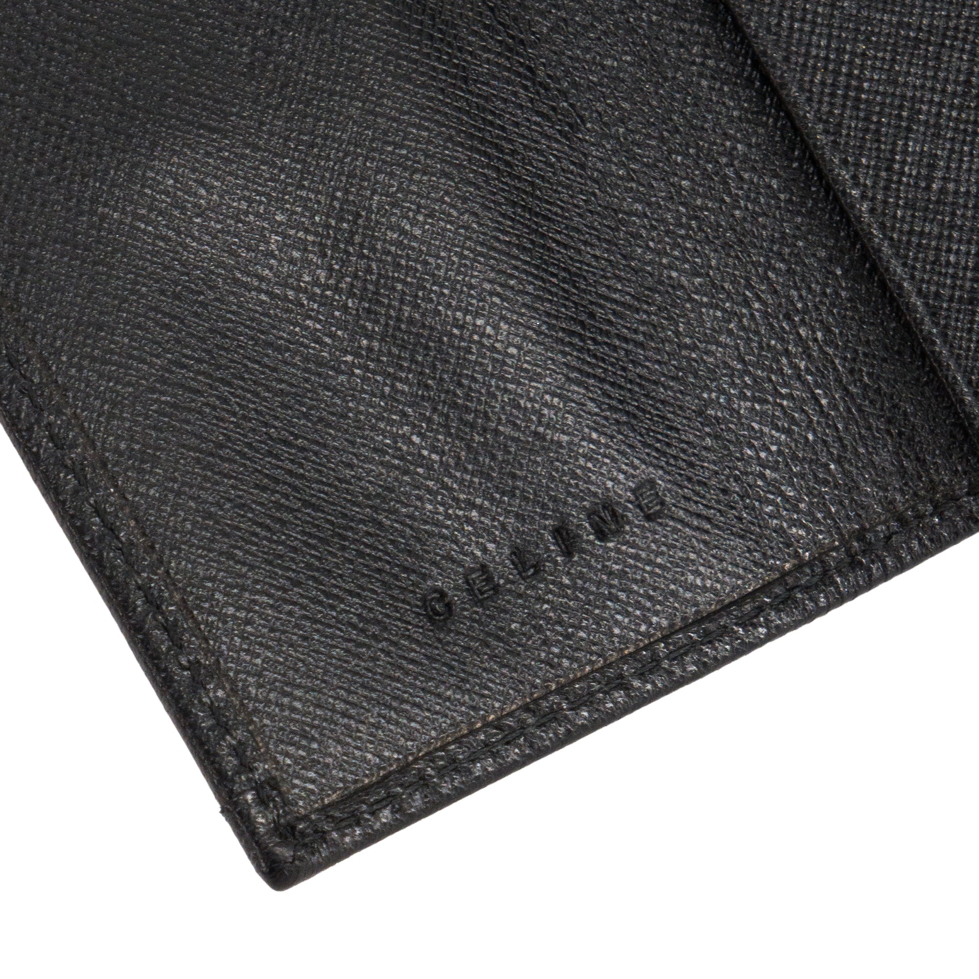 CELINE - Pochette Clés Celine en toile enduite macadam noir et marron