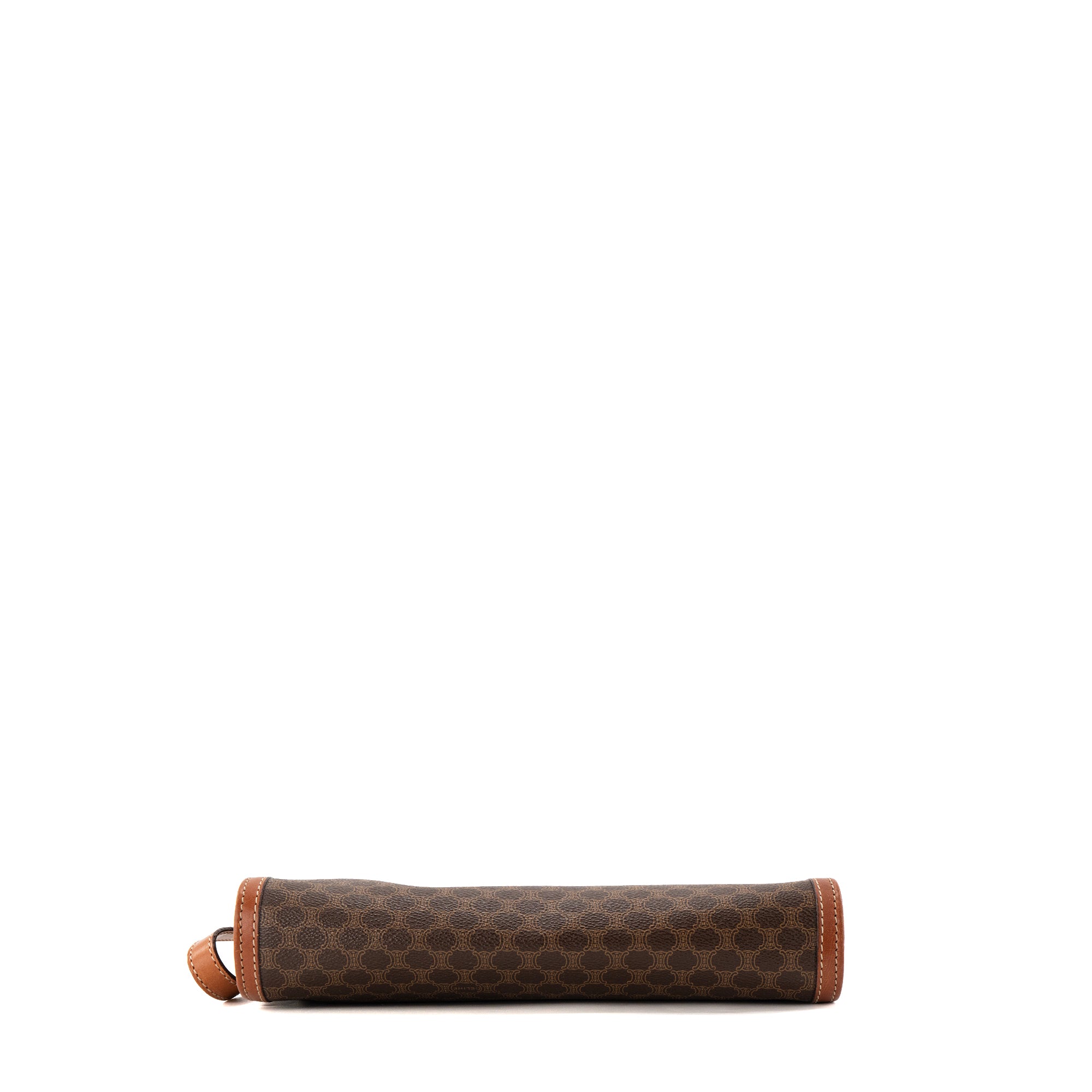 CÉLINE - Pochette GM Celine en toile enduite macadam marron vintage
