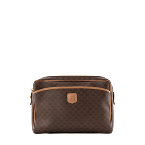 CELINE - Pochette GM Celine en toile enduite macadam marron vintage