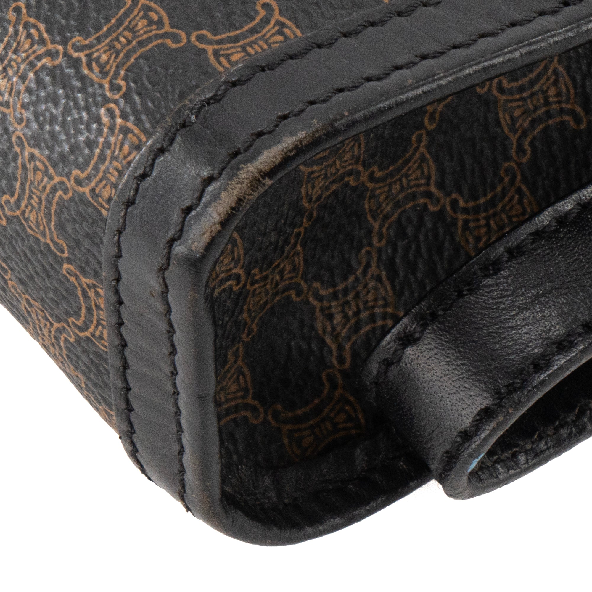 CELINE - Pochette GM Celine en toile enduite macadam vintage