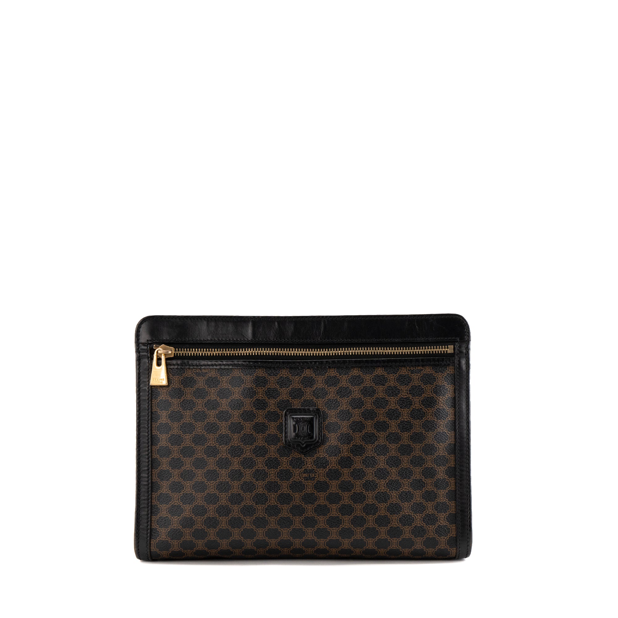 CELINE - Pochette GM Celine en toile enduite macadam vintage