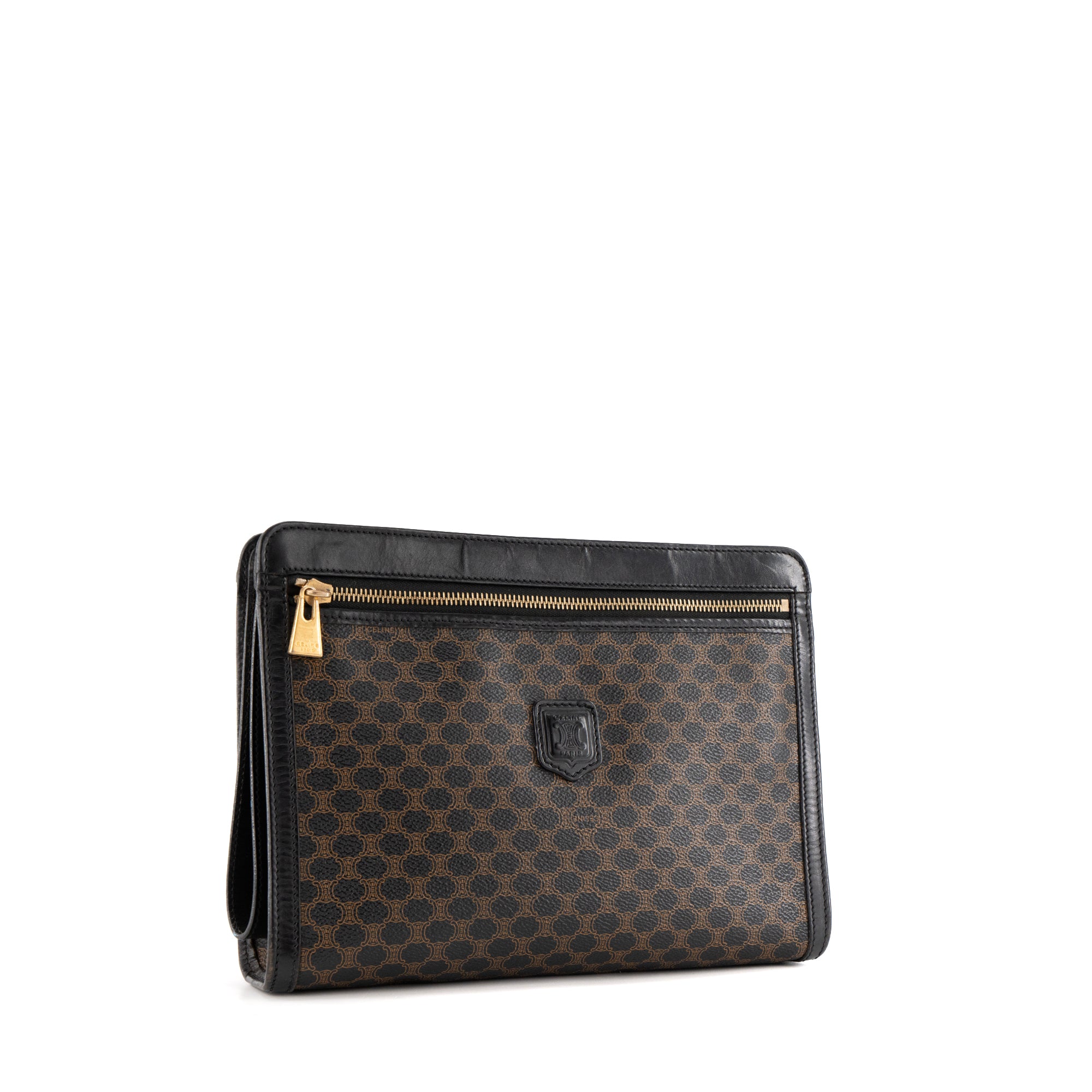 CELINE - Pochette GM Celine en toile enduite macadam vintage
