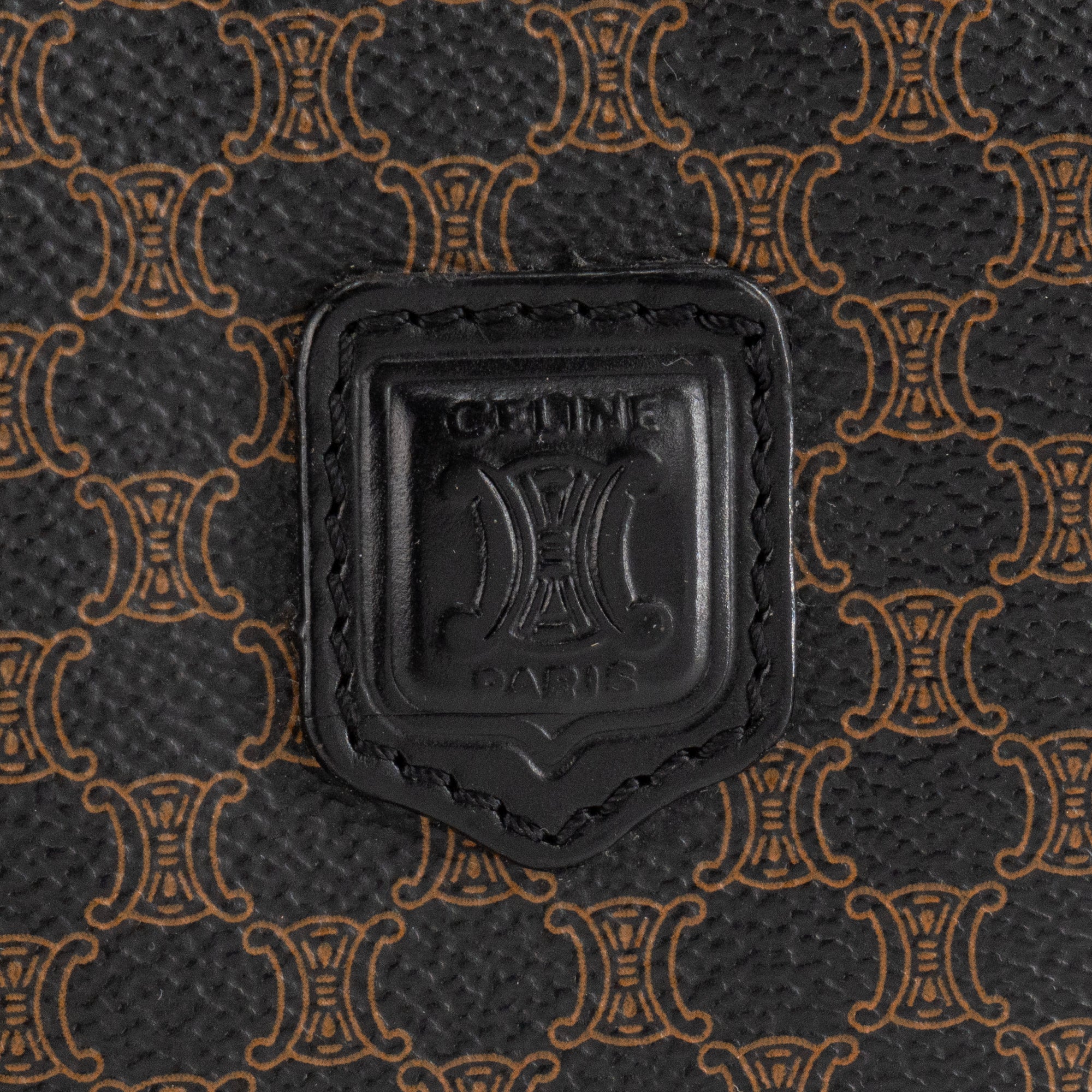CELINE - Pochette GM Celine en toile enduite macadam vintage