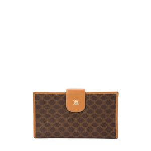 CELINE - Vintage Macadam Coated Canvas Celine Wallet