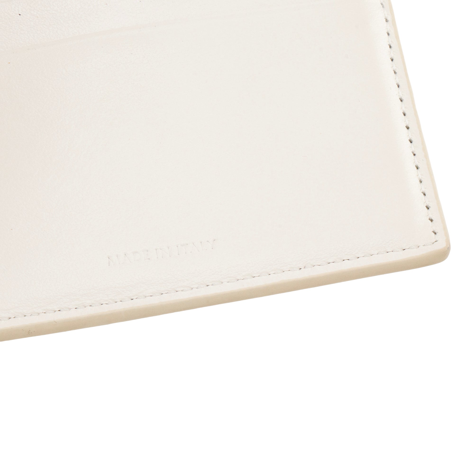 CELINE - Portefeuille Triomphe PM Celine en cuir lisse blanc écru