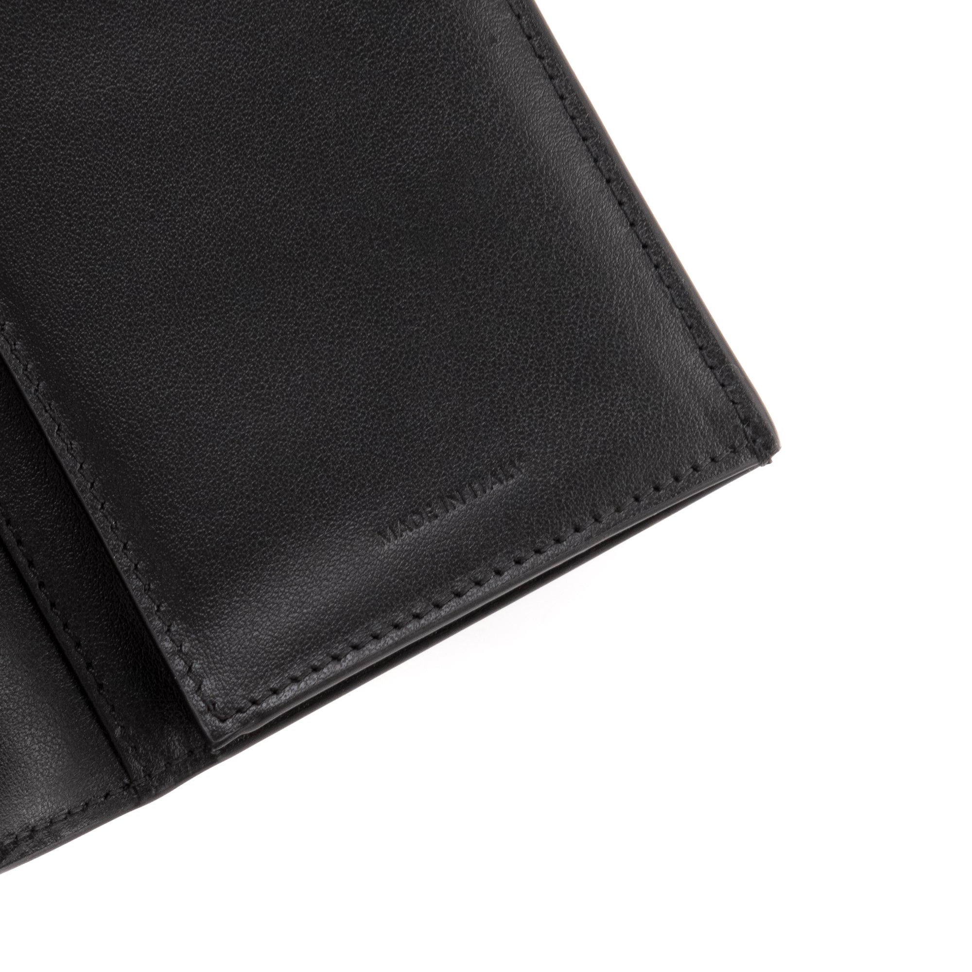 CELINE - Portefeuille Vertical Celine en cuir grainé noir