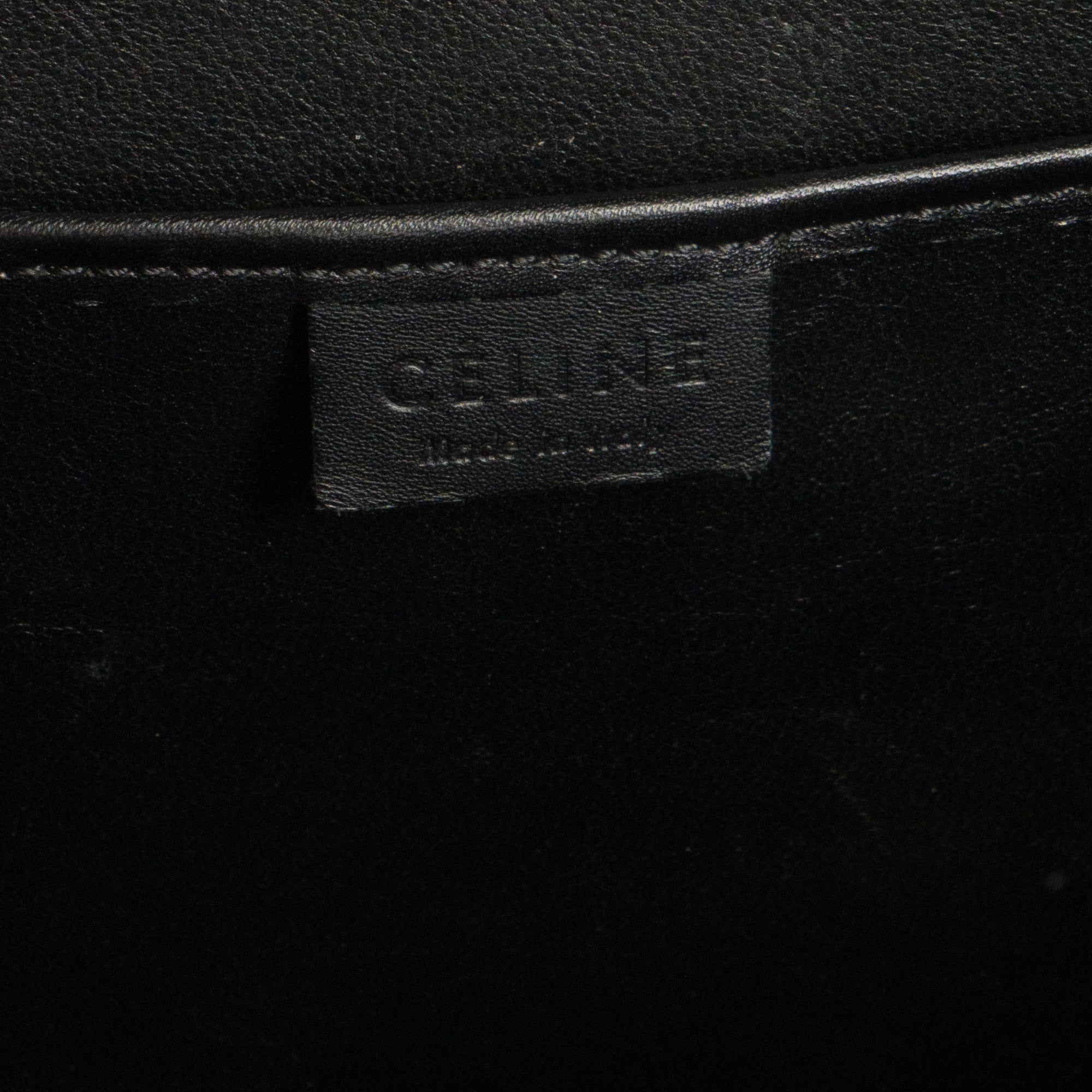 CELINE - Sac à bandoulière Luggage Nano Celine en cuir grainé gris et cuir suède kaki