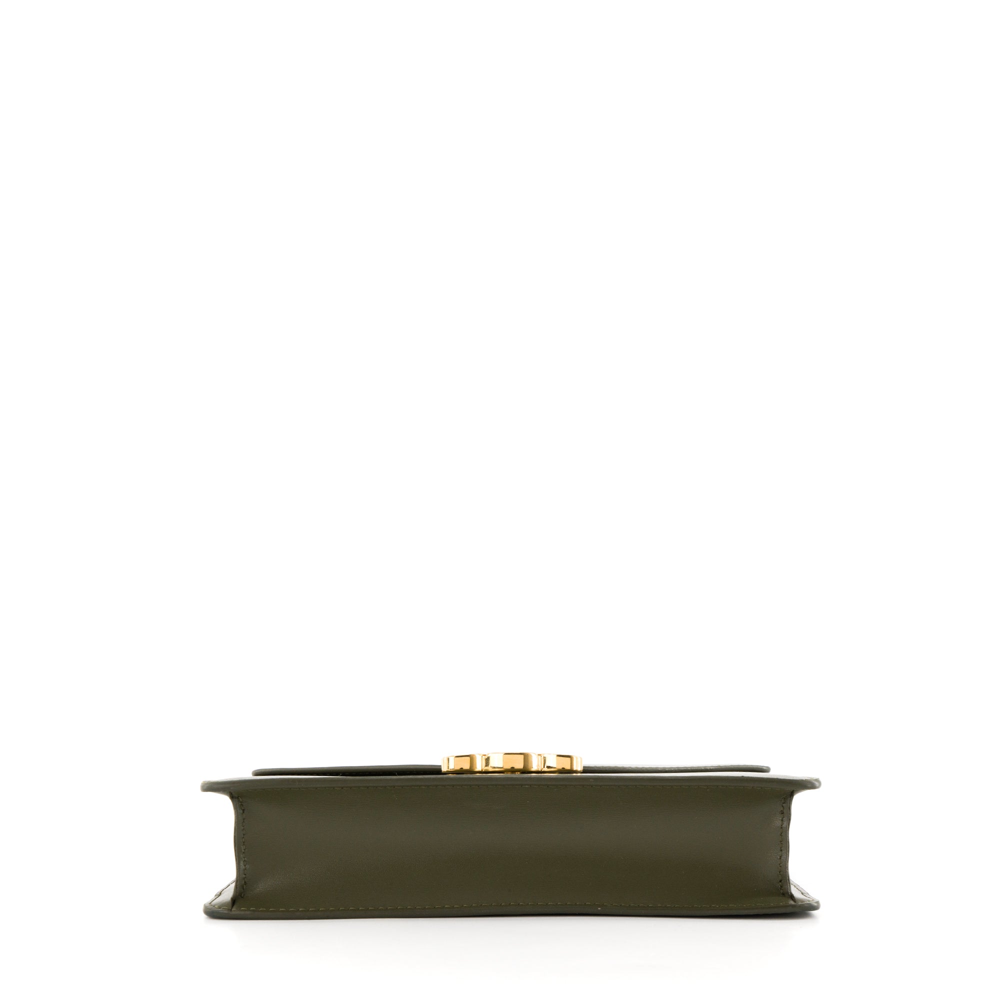 CELINE - Sac à bandoulière Margo Celine en cuir lisse kaki