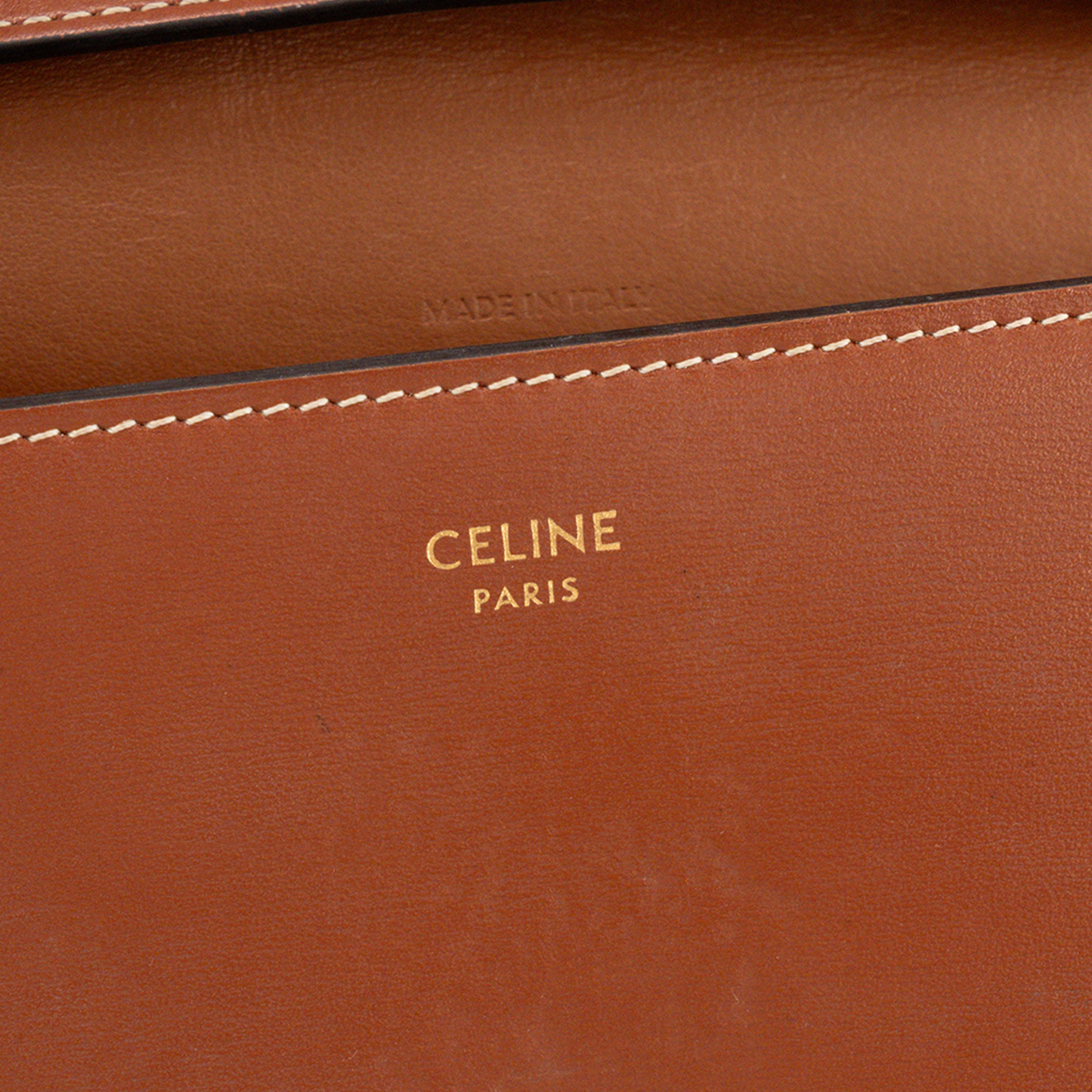 CELINE - Sac à bandoulière Margo Celine en cuir marron