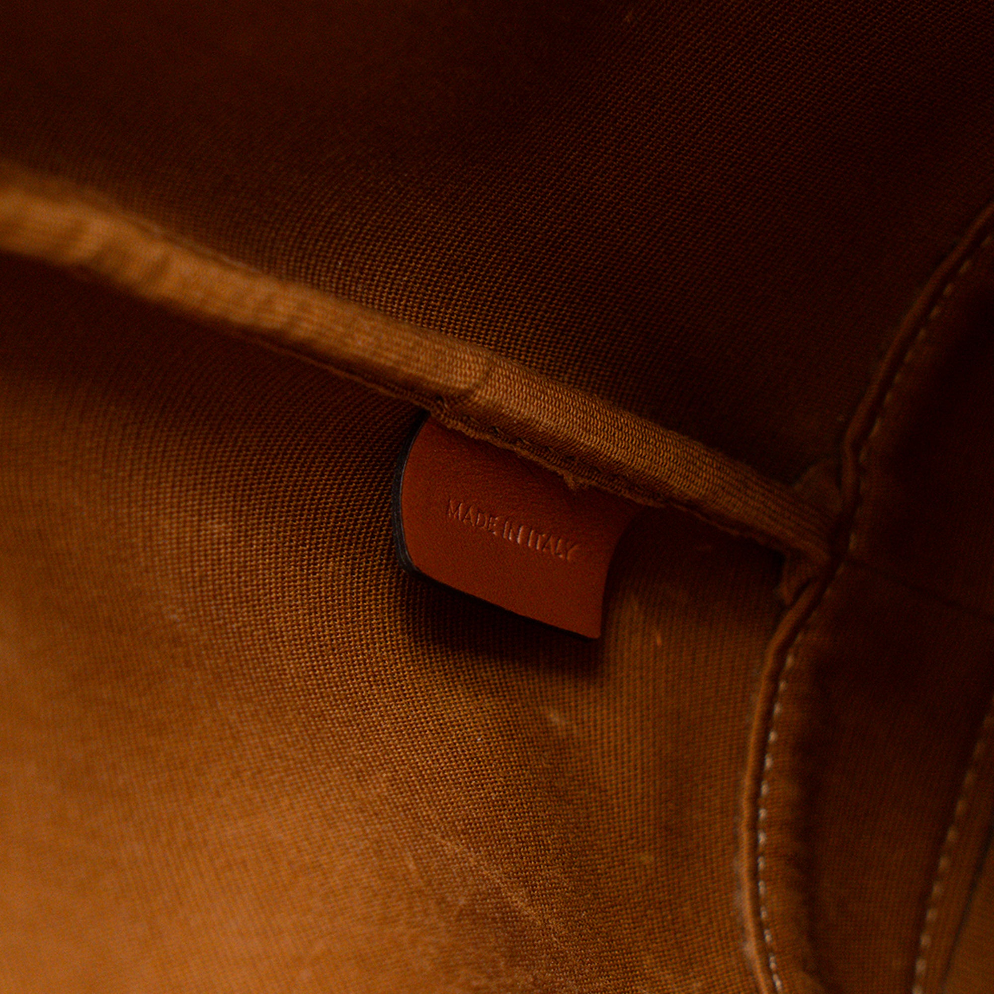CELINE - Sac à bandoulière Seau PM Celine en toile enduite Triomphe marron