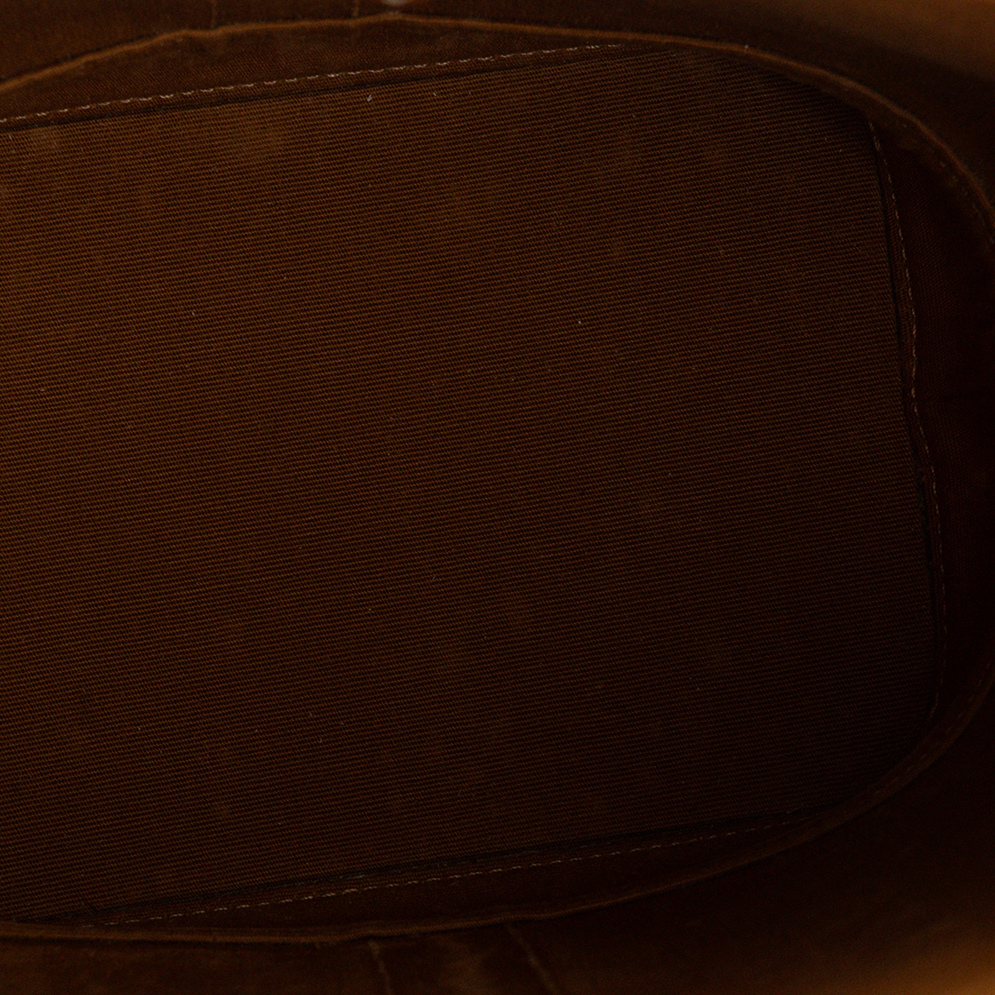 CELINE - Sac à bandoulière Seau PM Celine en toile enduite Triomphe marron