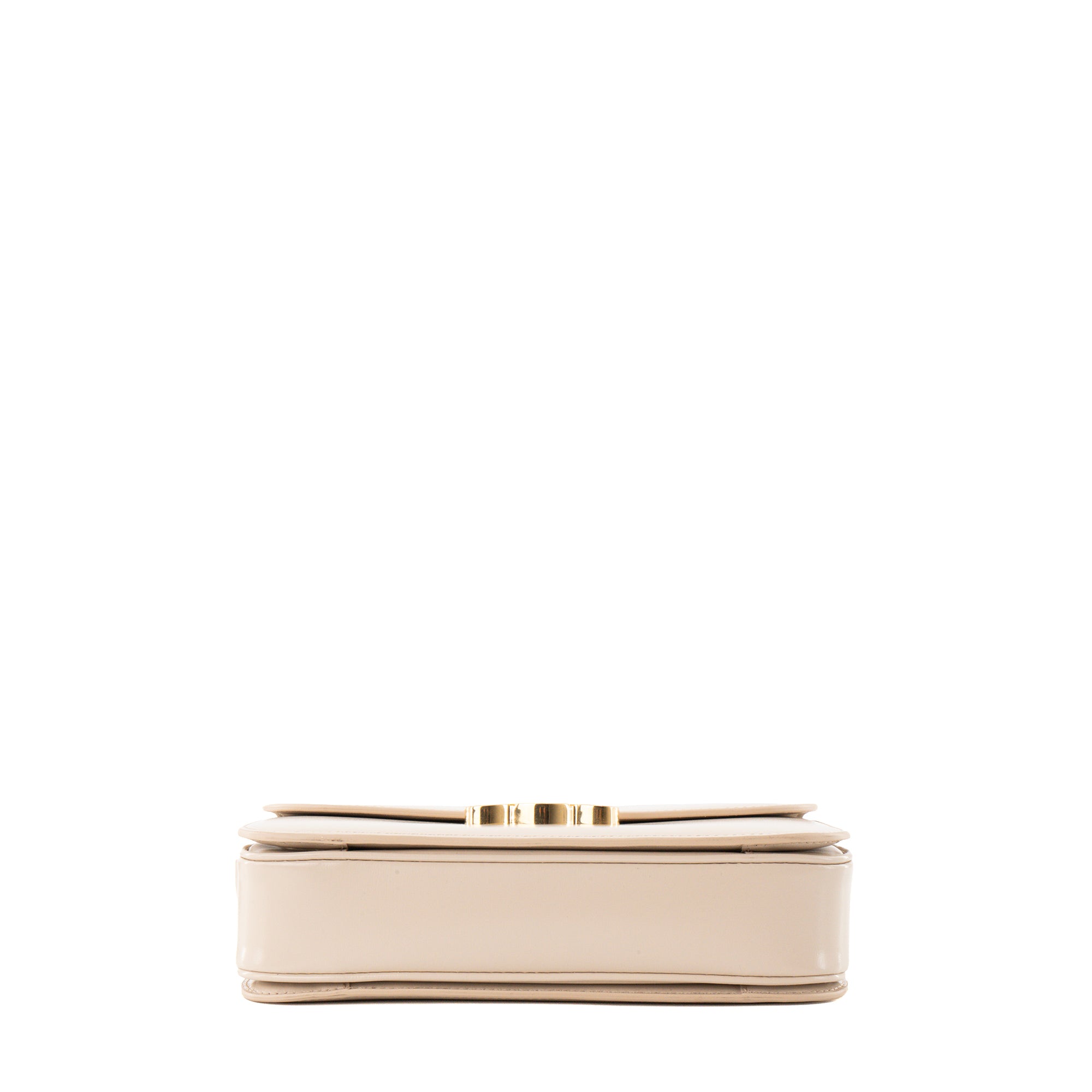 CELINE - Sac à bandoulière Triomphe Celine en cuir lisse beige