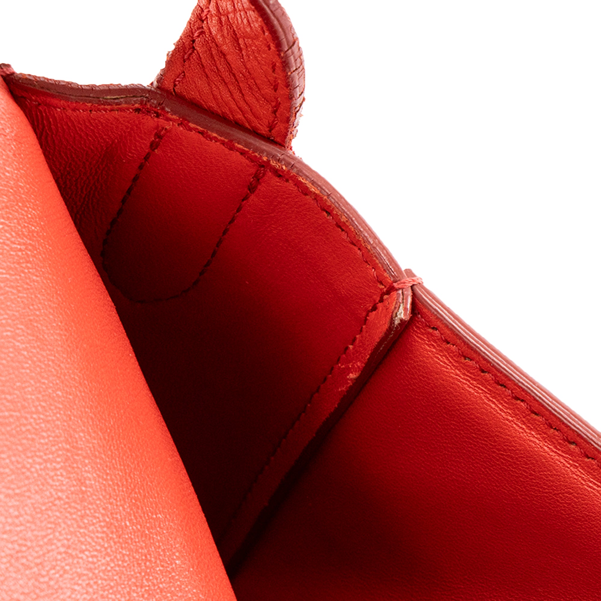 CELINE - Sac à bandoulière Trotteur Celine en cuir grainé orange