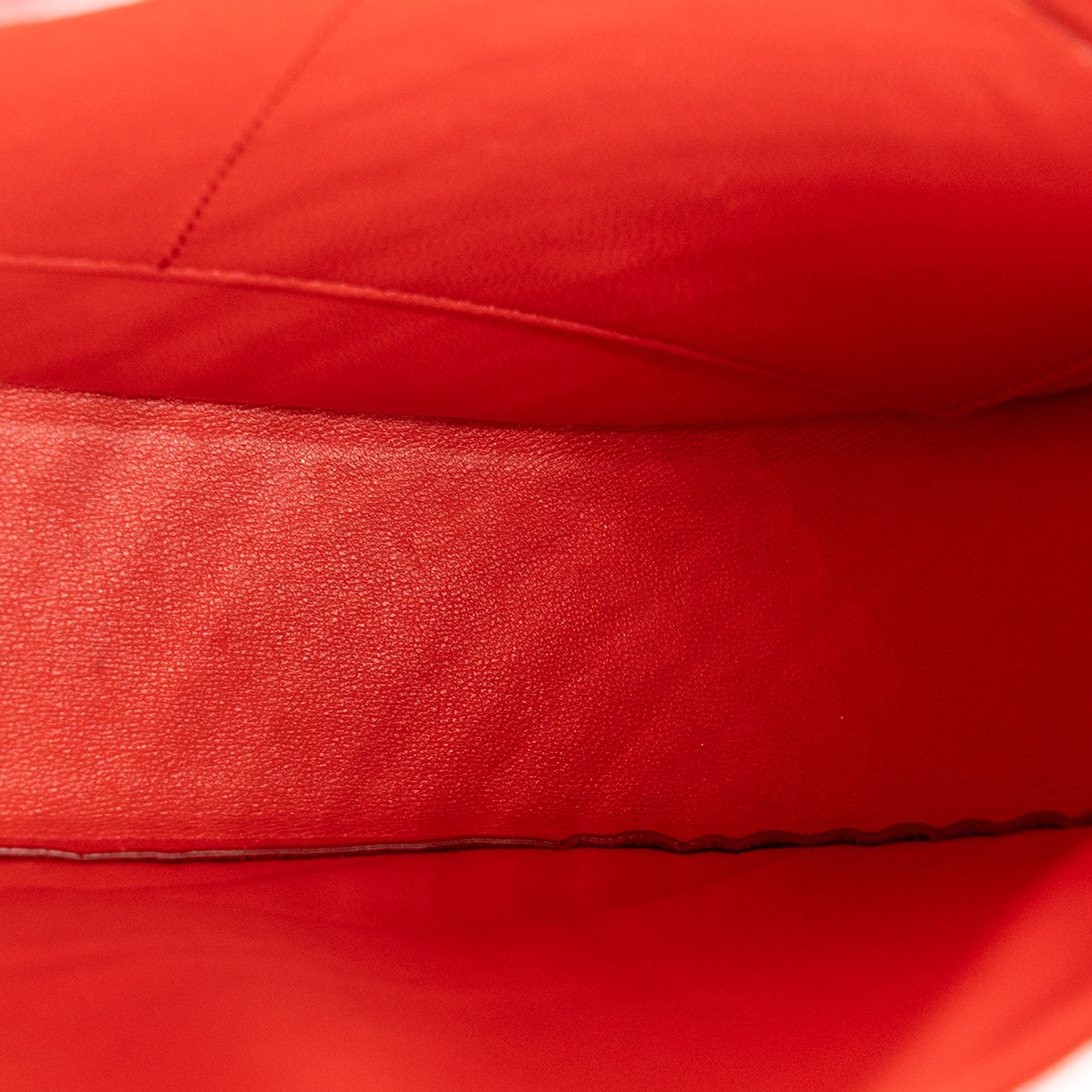 CELINE - Sac à bandoulière Trotteur Celine en cuir grainé orange