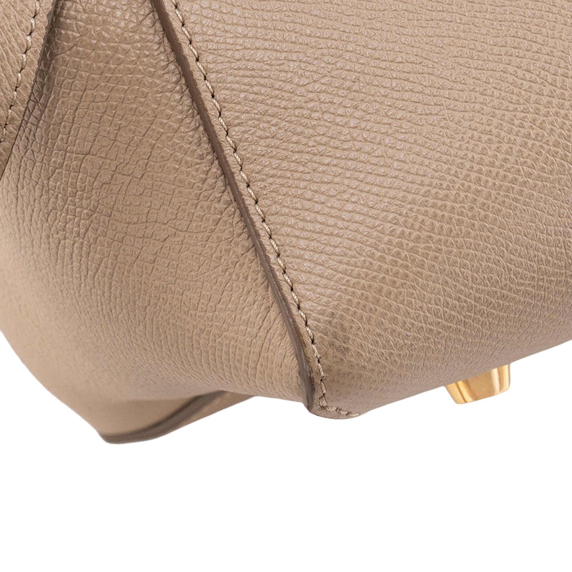 CELINE - Sac à épaule Belt Celine en cuir grainé beige