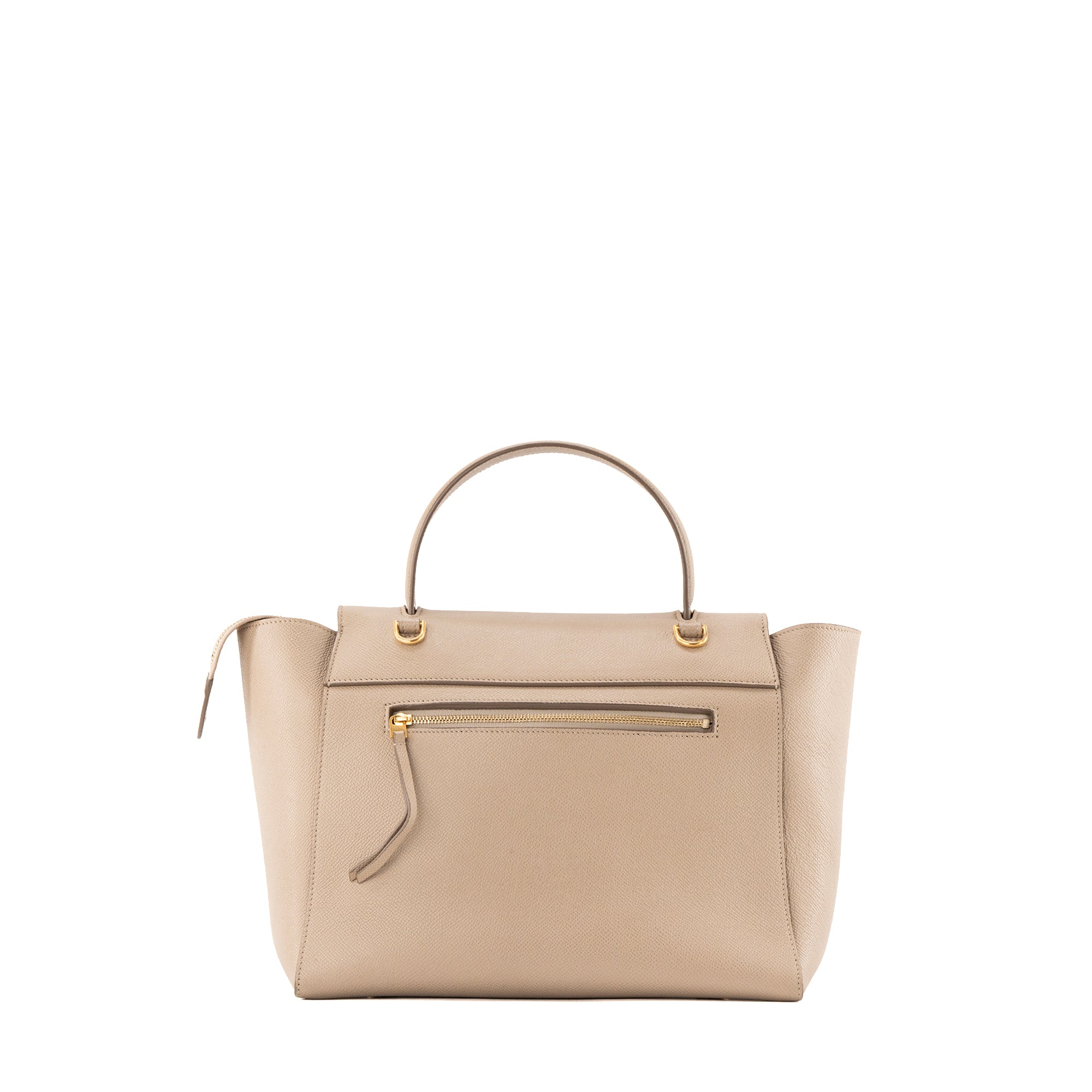 CELINE - Sac à épaule Belt Celine en cuir grainé beige