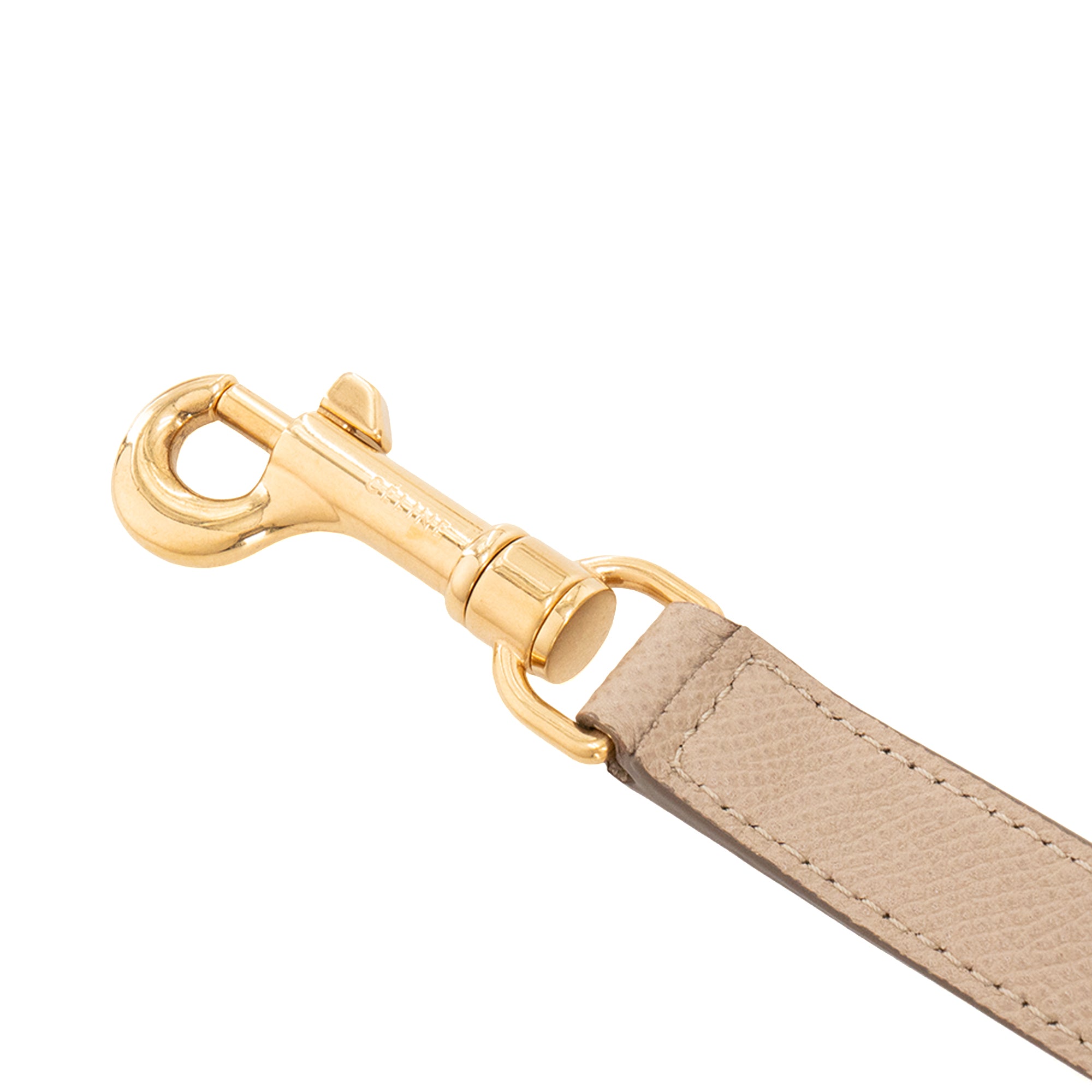 CELINE - Sac à épaule Belt Celine en cuir grainé beige