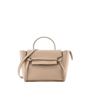 CELINE - Sac à épaule Belt Celine en cuir grainé beige