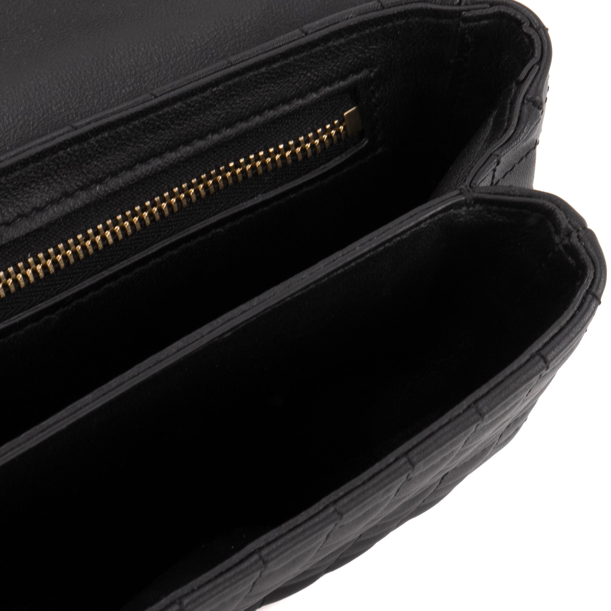 CELINE - Sac à épaule C Celine en cuir matelassé noir