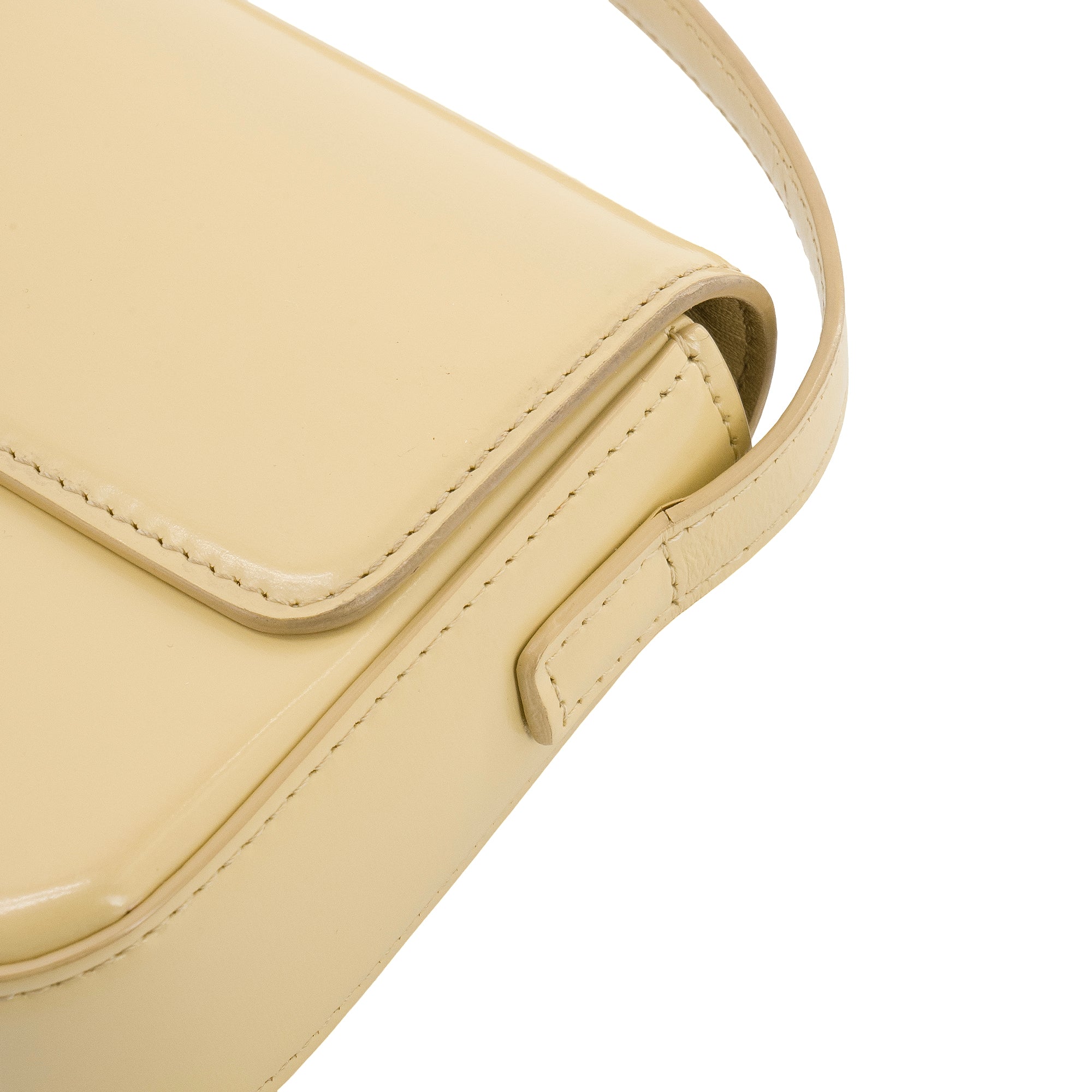 CELINE - Sac à épaule Claude Celine en cuir box jaune