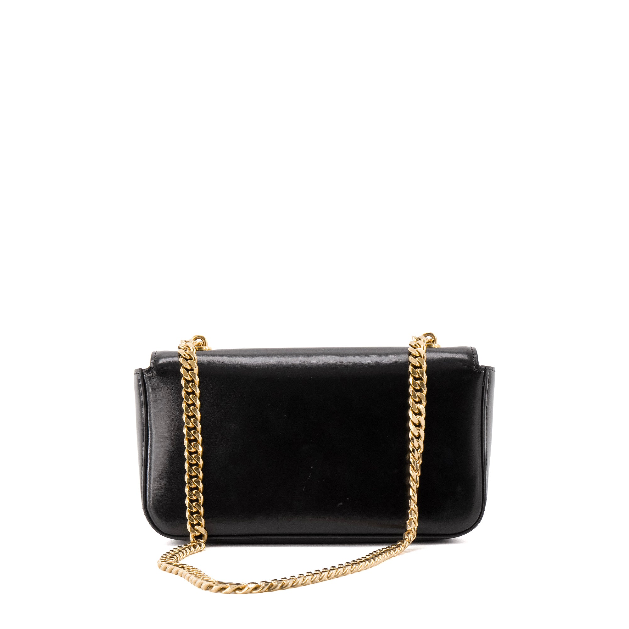 CELINE - Sac à épaule Claude Celine en cuir lisse noir