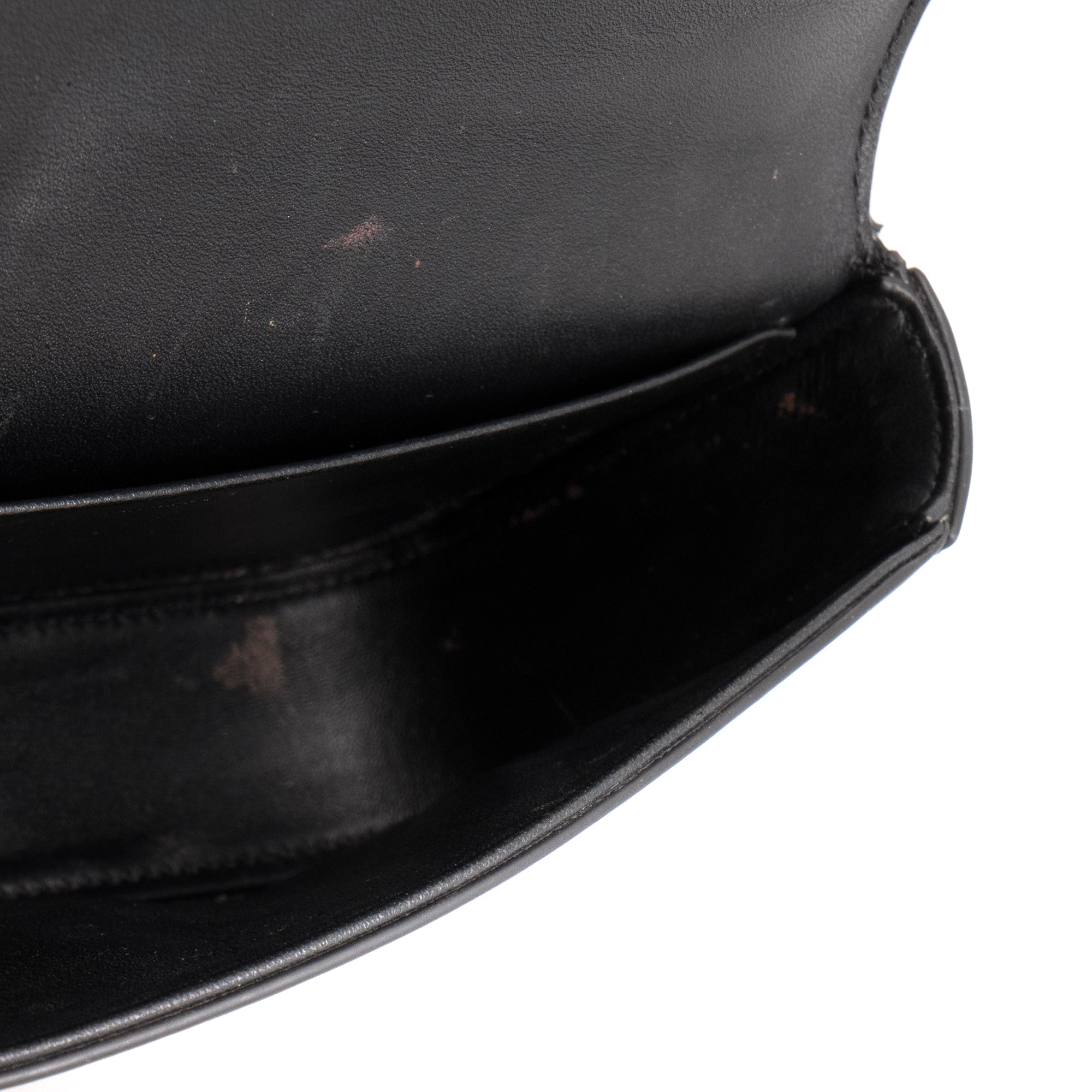 CELINE - Sac à épaule Claude Celine en cuir lisse noir