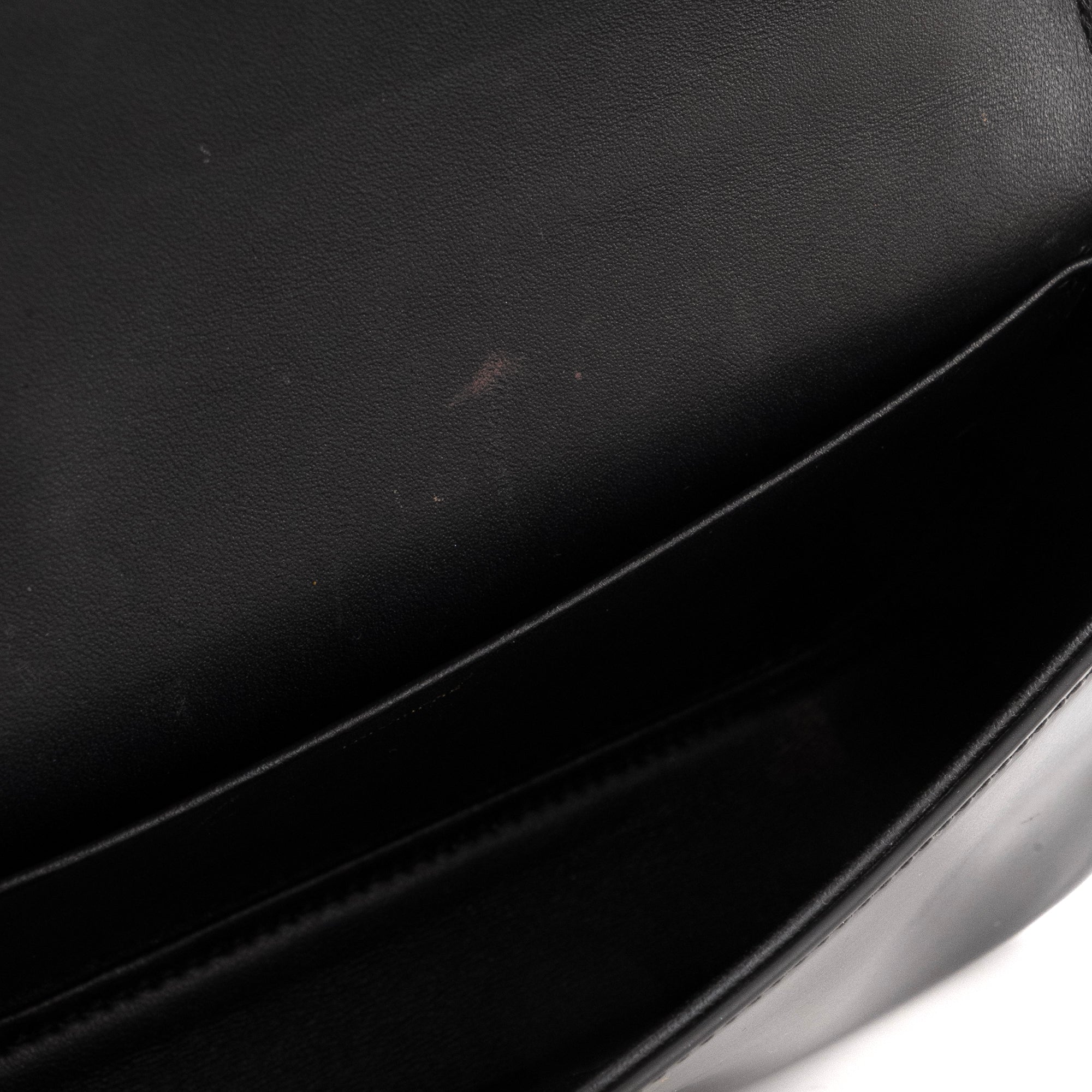 CELINE - Sac à épaule Claude Celine en cuir lisse noir