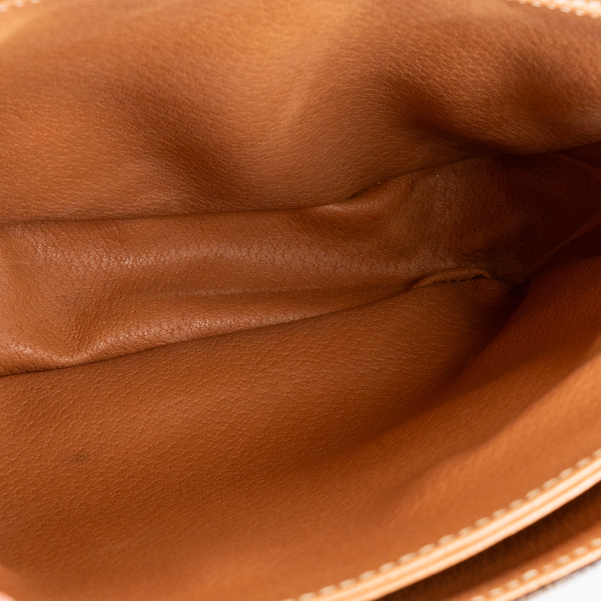 CELINE - Sac à épaule Macadam Celine en toile et cuir lisse marron