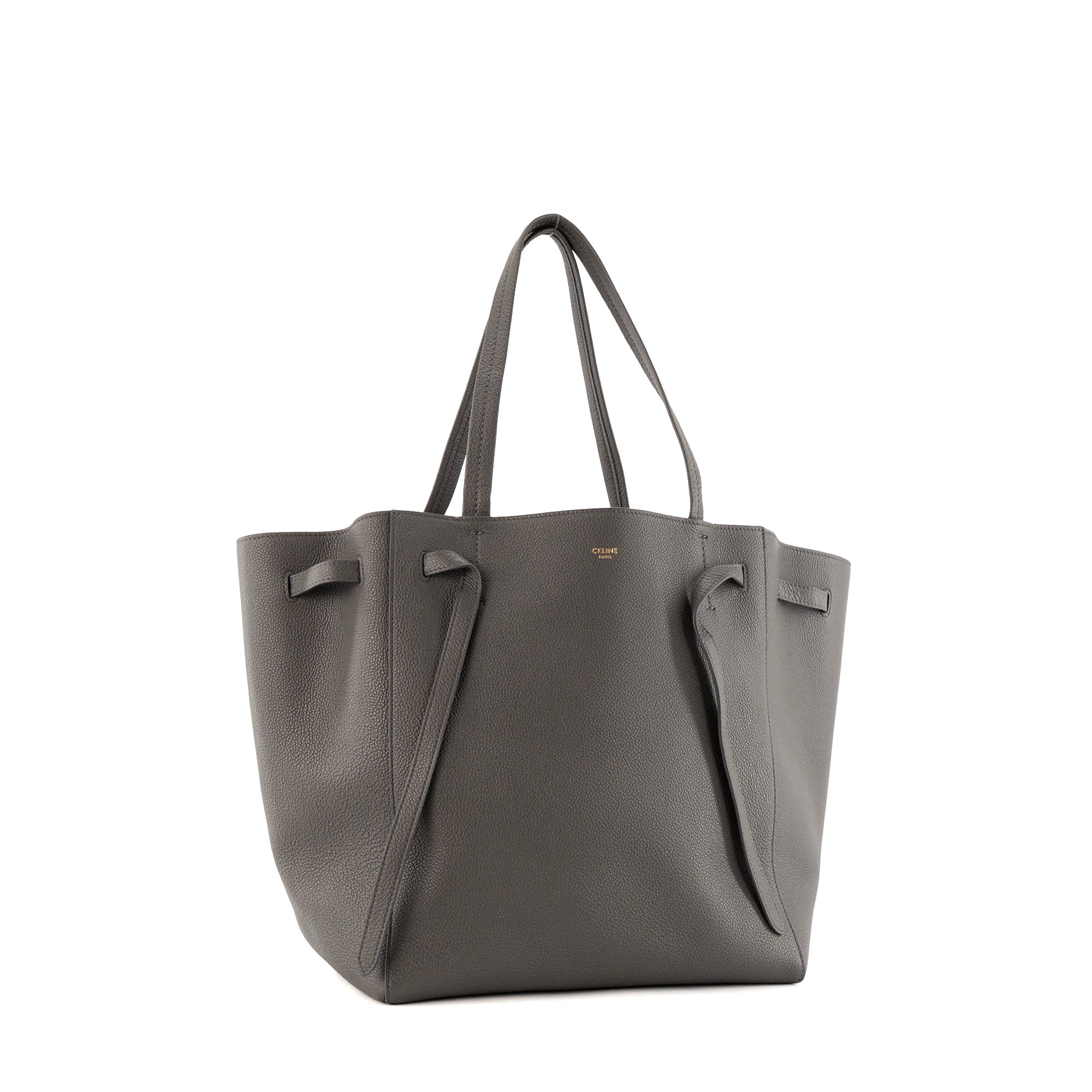 CELINE - Sac à épaule Phantom Celine en cuir grainé gris
