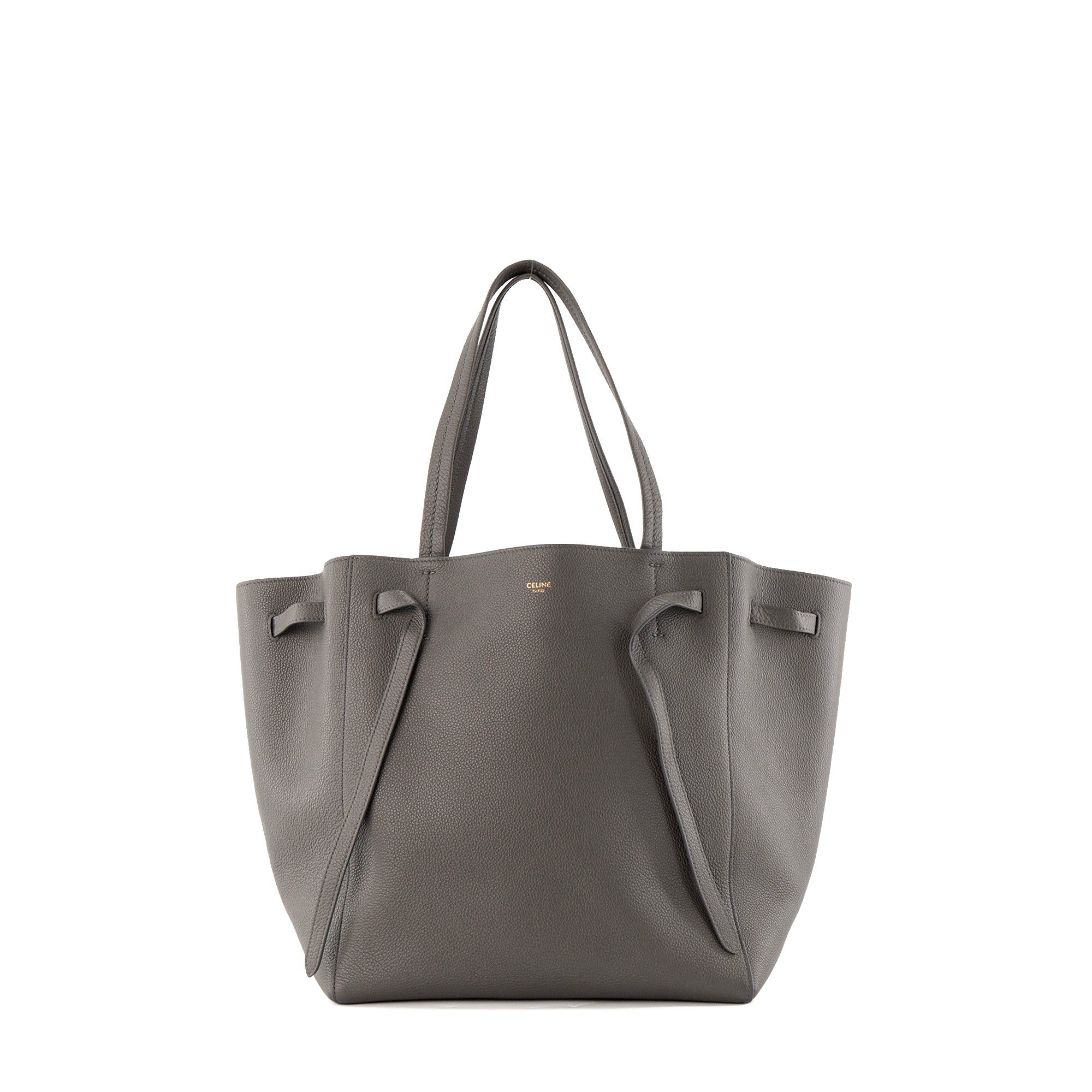 CELINE - Sac à épaule Phantom Celine en cuir grainé gris