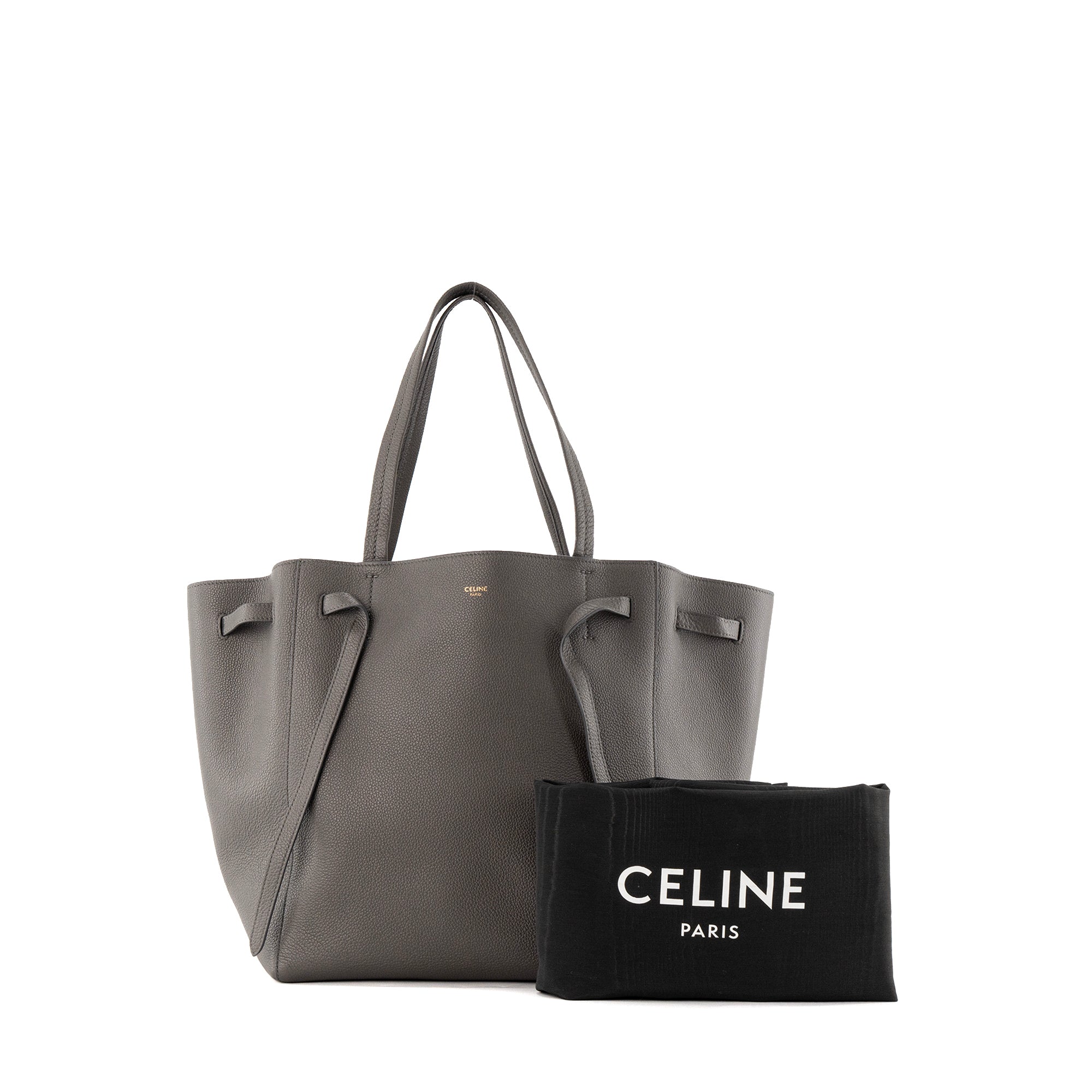 CELINE - Sac à épaule Phantom Celine en cuir grainé gris