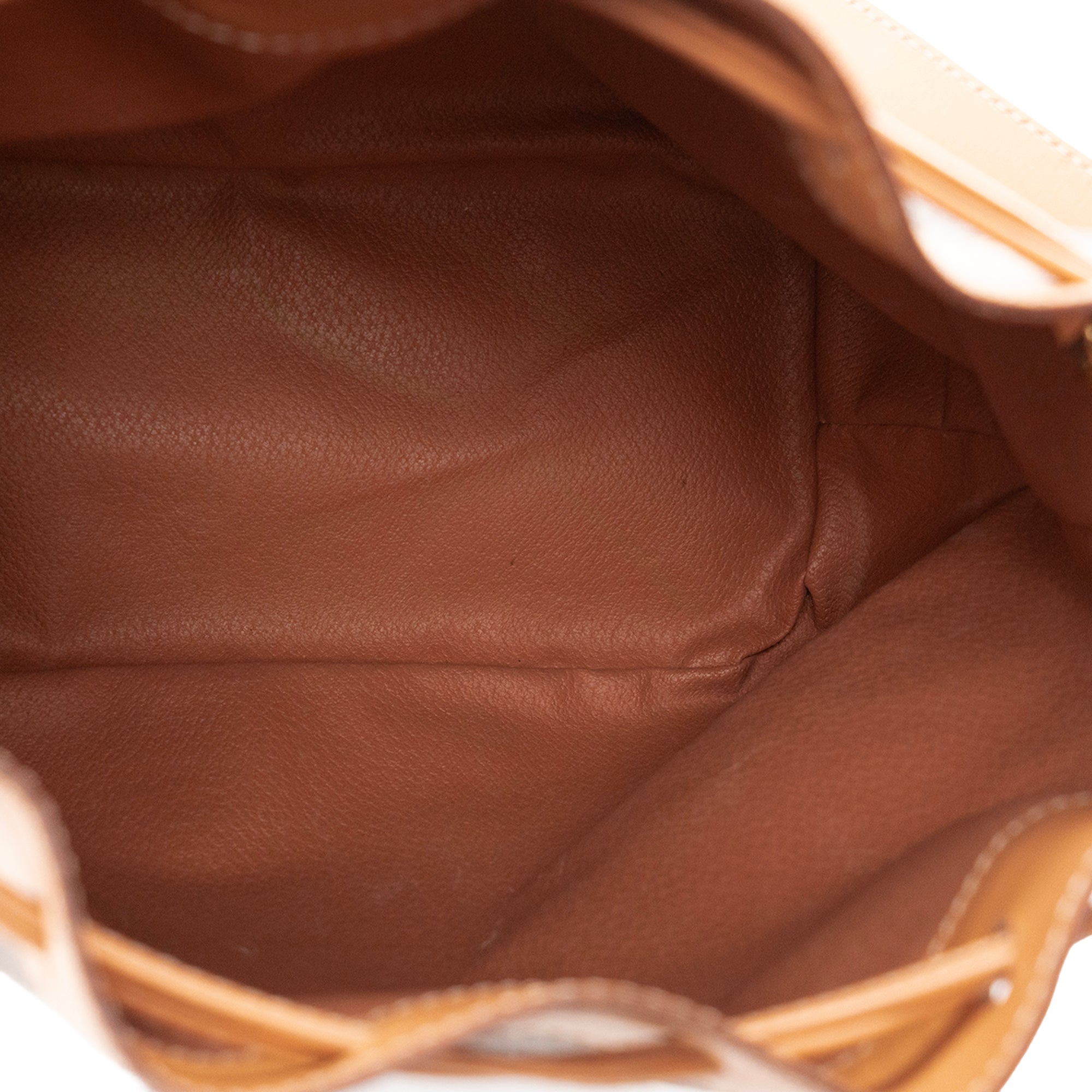 CELINE - Sac à épaule Seau Macadam Celine en toile monogrammée marron vintage