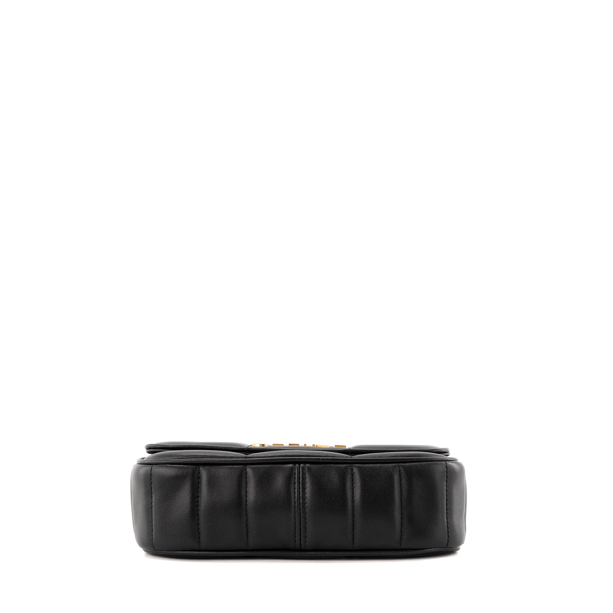 CELINE - Sac à épaule Shoulder Bag Celine en cuir matelassé noir