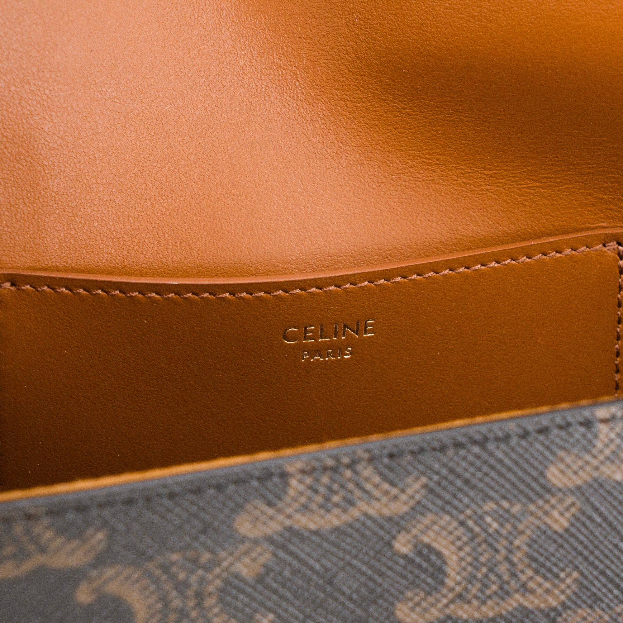 CELINE - Tabou Shoulder Bag in macadam coated canvas