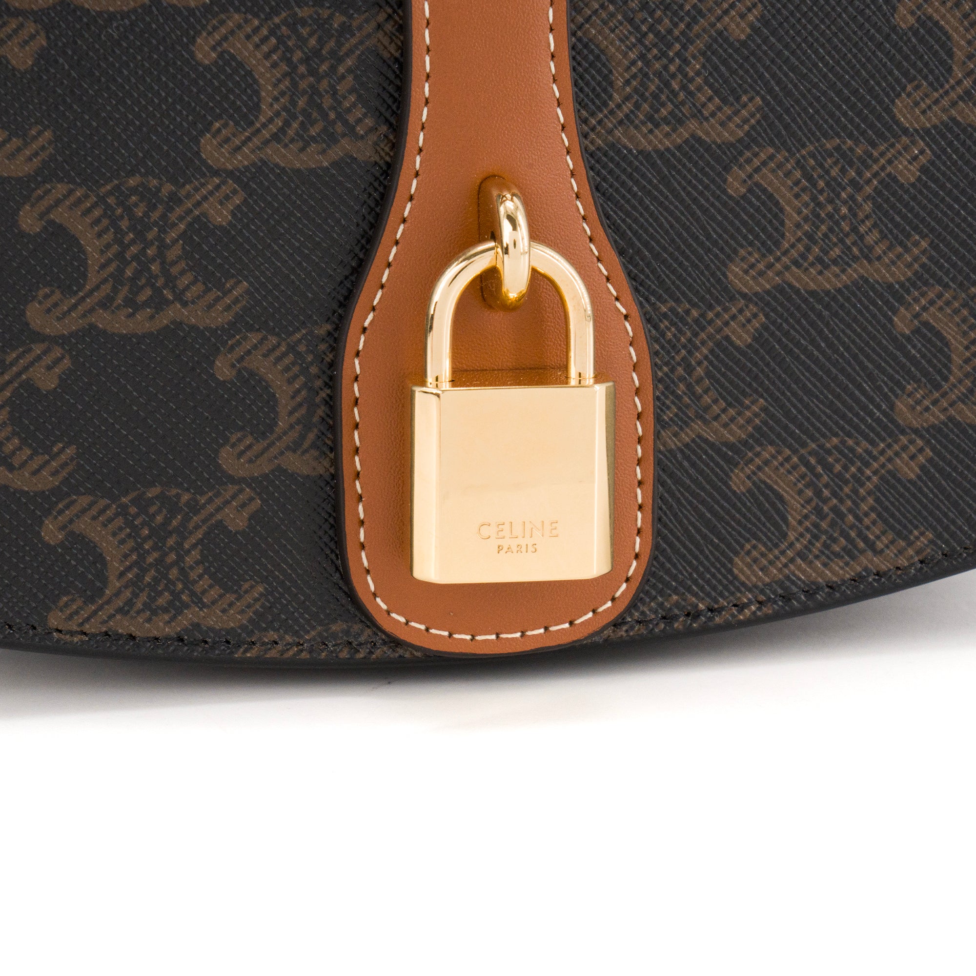 CELINE - Tabou Shoulder Bag in macadam coated canvas