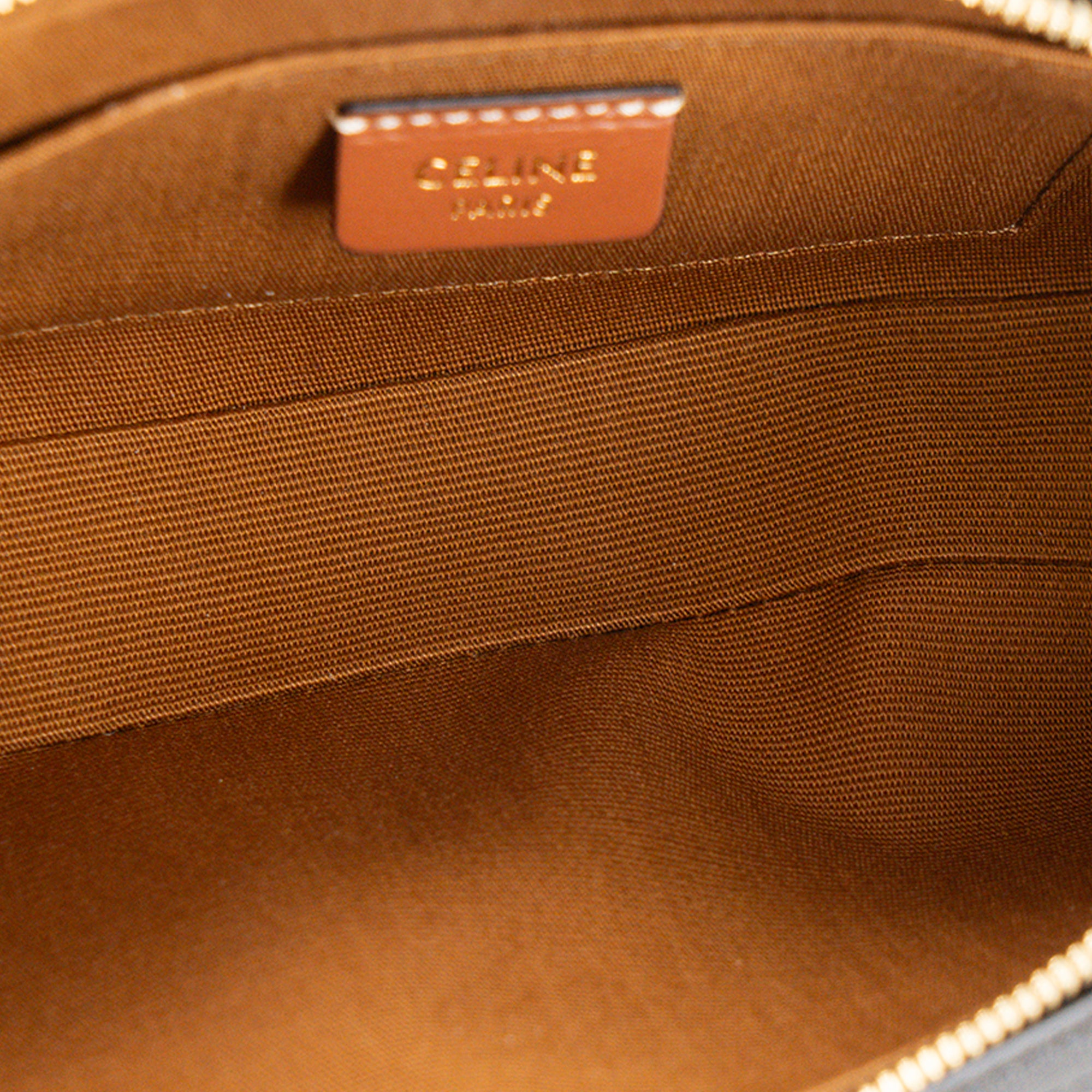 CELINE - Céline Triomphe Mini Shoulder Bag in Monogram Coated Canvas