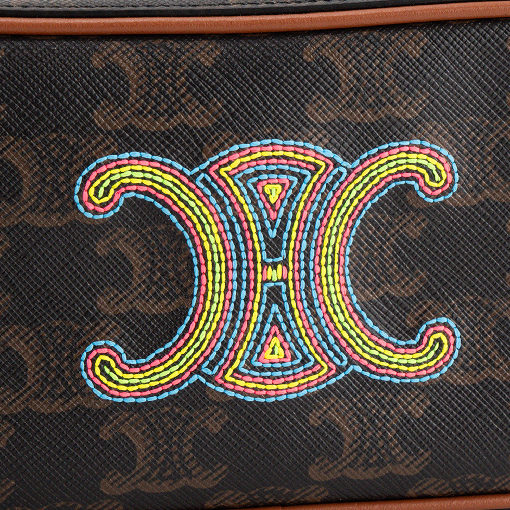 CELINE - Céline Triomphe Mini Shoulder Bag in Monogram Coated Canvas
