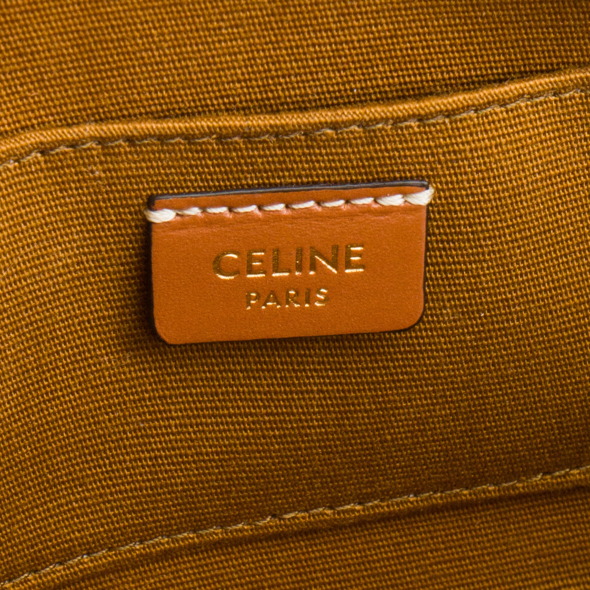 CELINE - Sac à épaule Triomphe mini Céline en toile enduite monogrammée