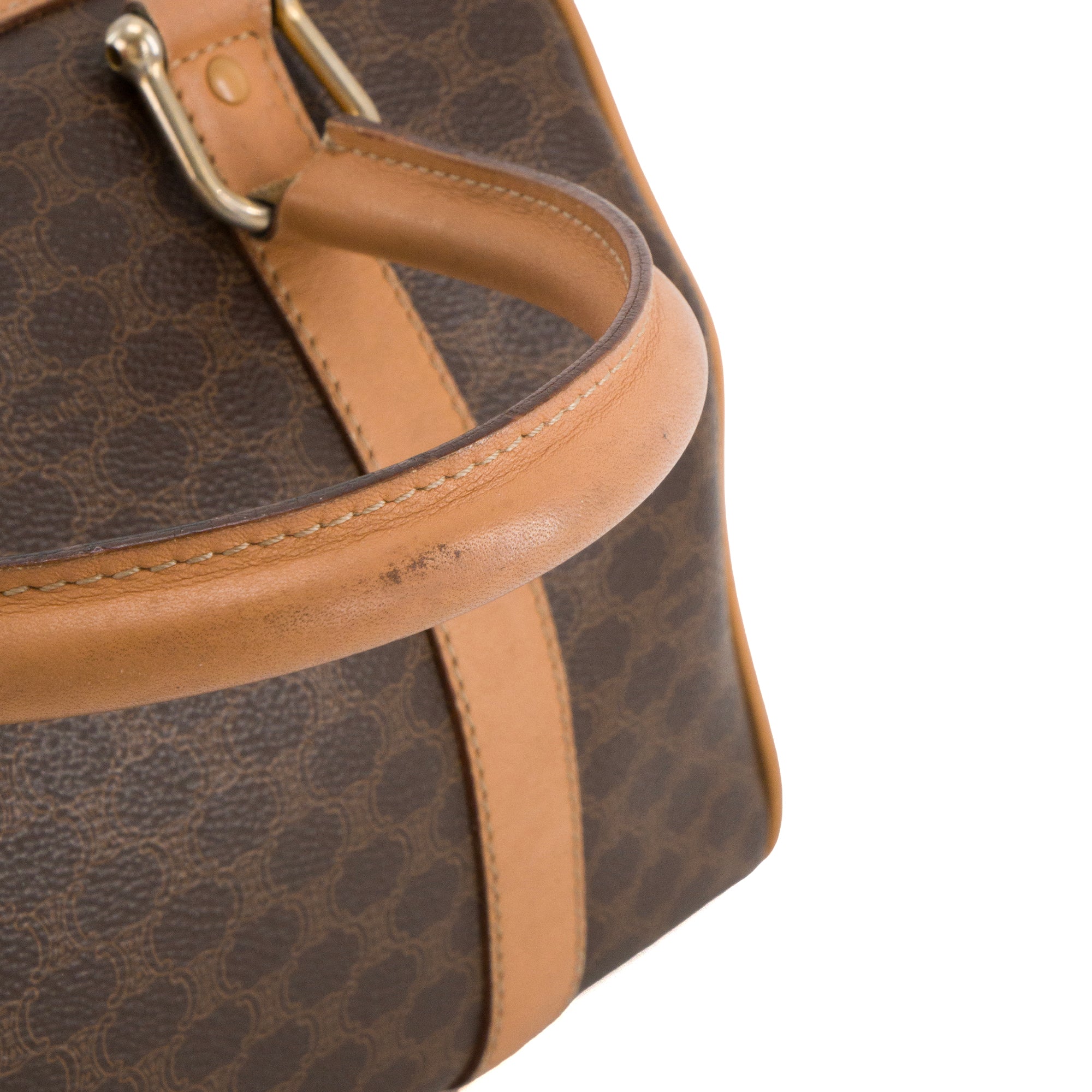 CELINE - Sac à main Boston 25 Celine en toile monogrammée vintage