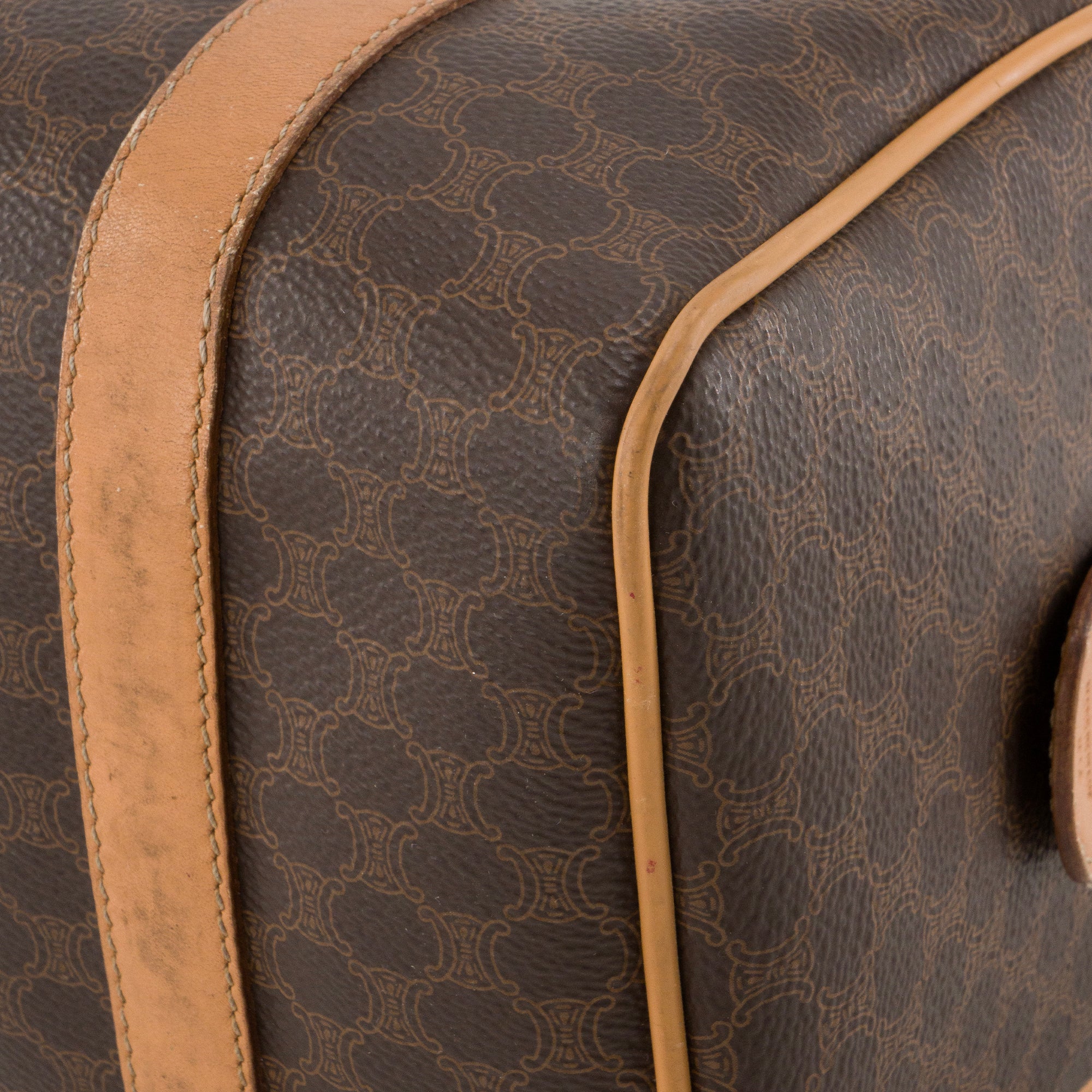 CELINE - Sac à main Boston 25 Celine en toile monogrammée vintage