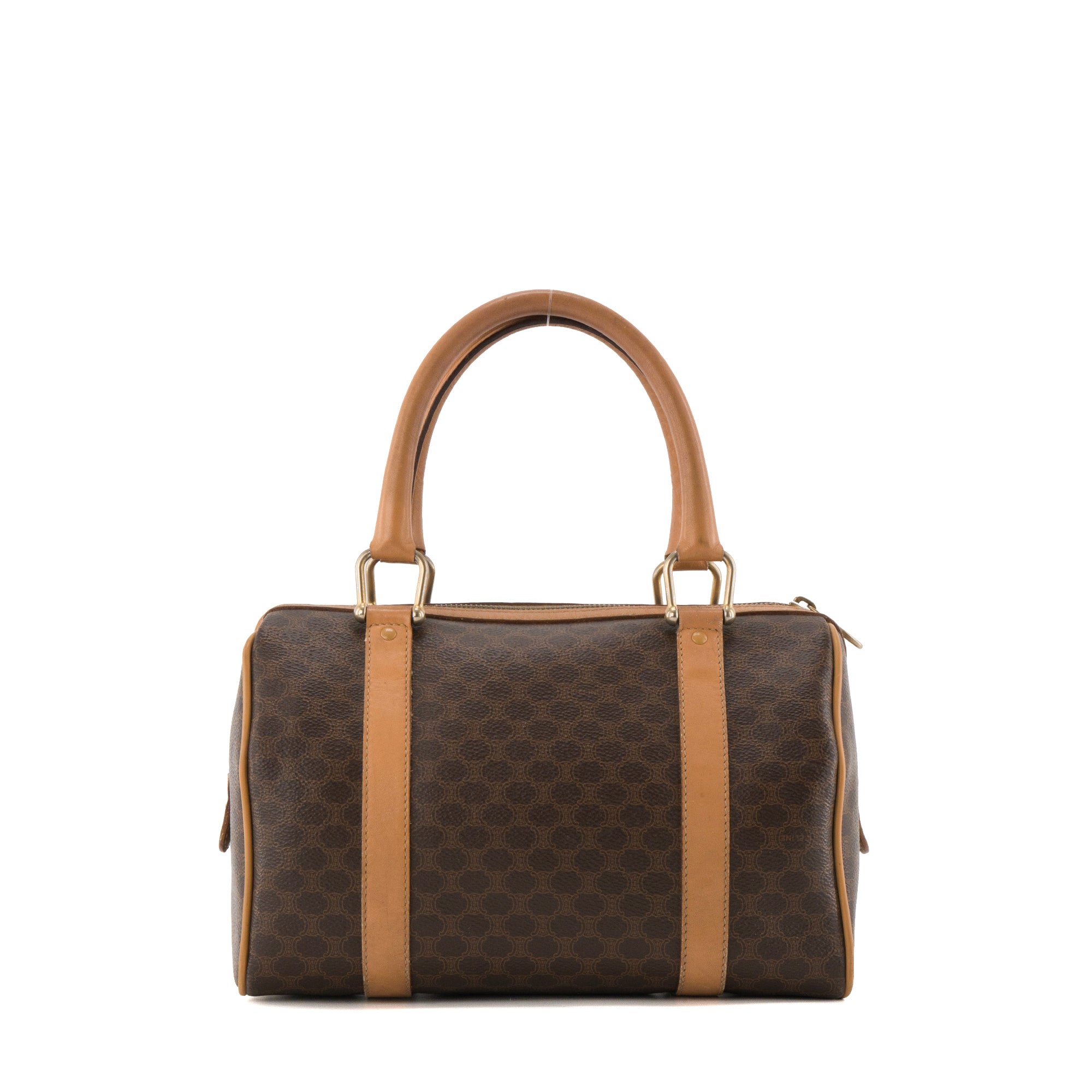 CELINE - Sac à main Boston 25 Celine en toile monogrammée vintage