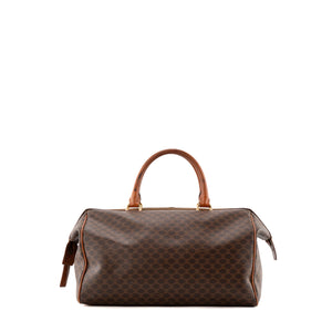 CELINE - Sac à main Boston 35 Celine en toile enduite macadam vintage