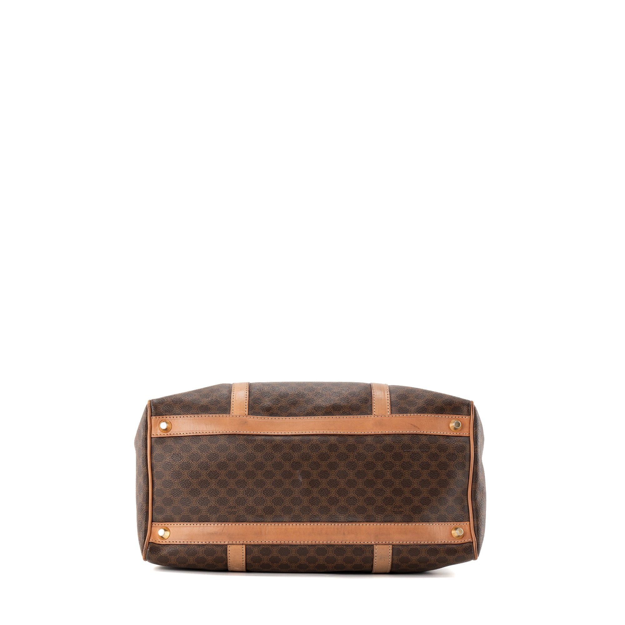 CELINE - Sac à main Boston 35 Celine en toile monogrammée vintage