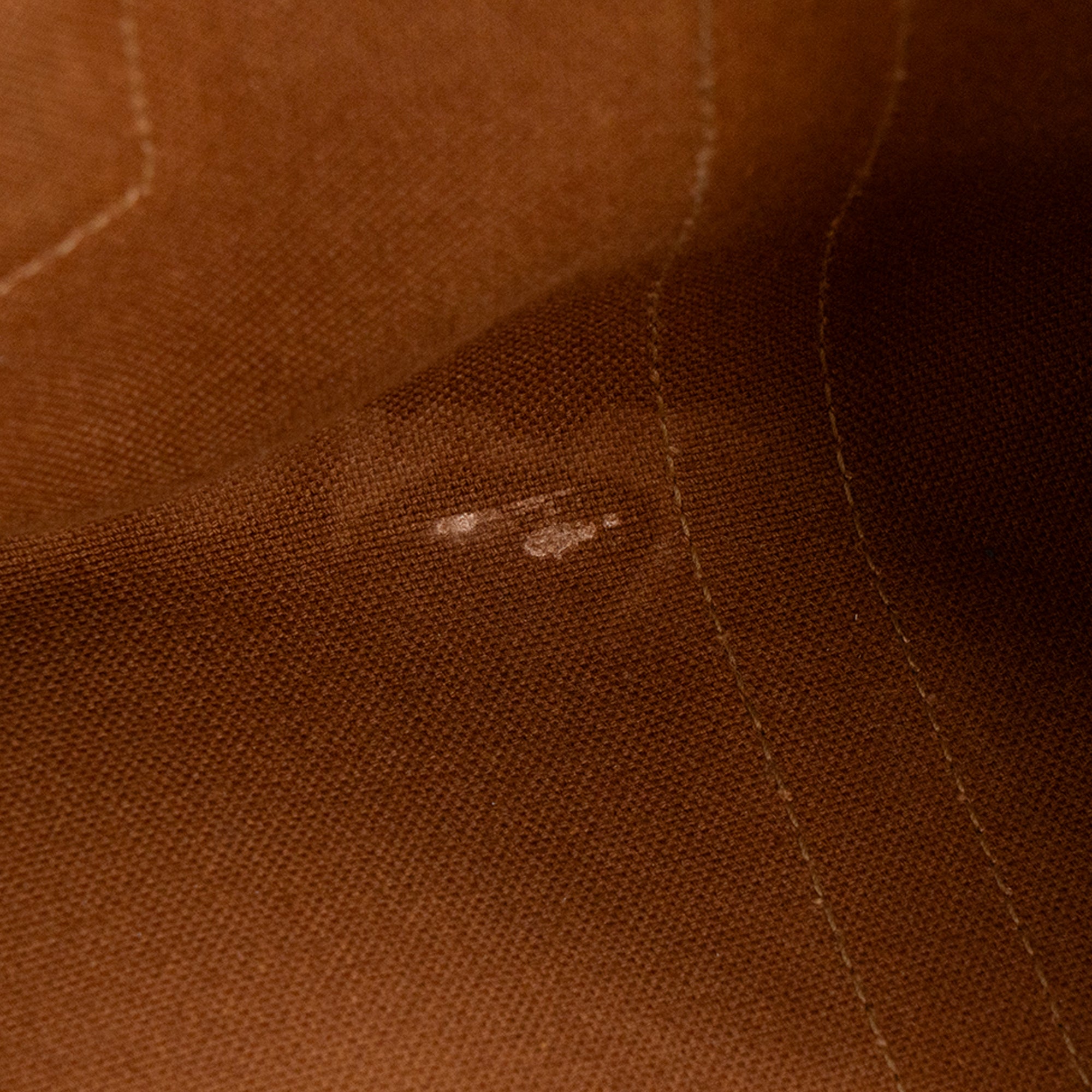 CELINE - Sac à main Boston 40 Celine en toile enduite Macadam et cuir marron