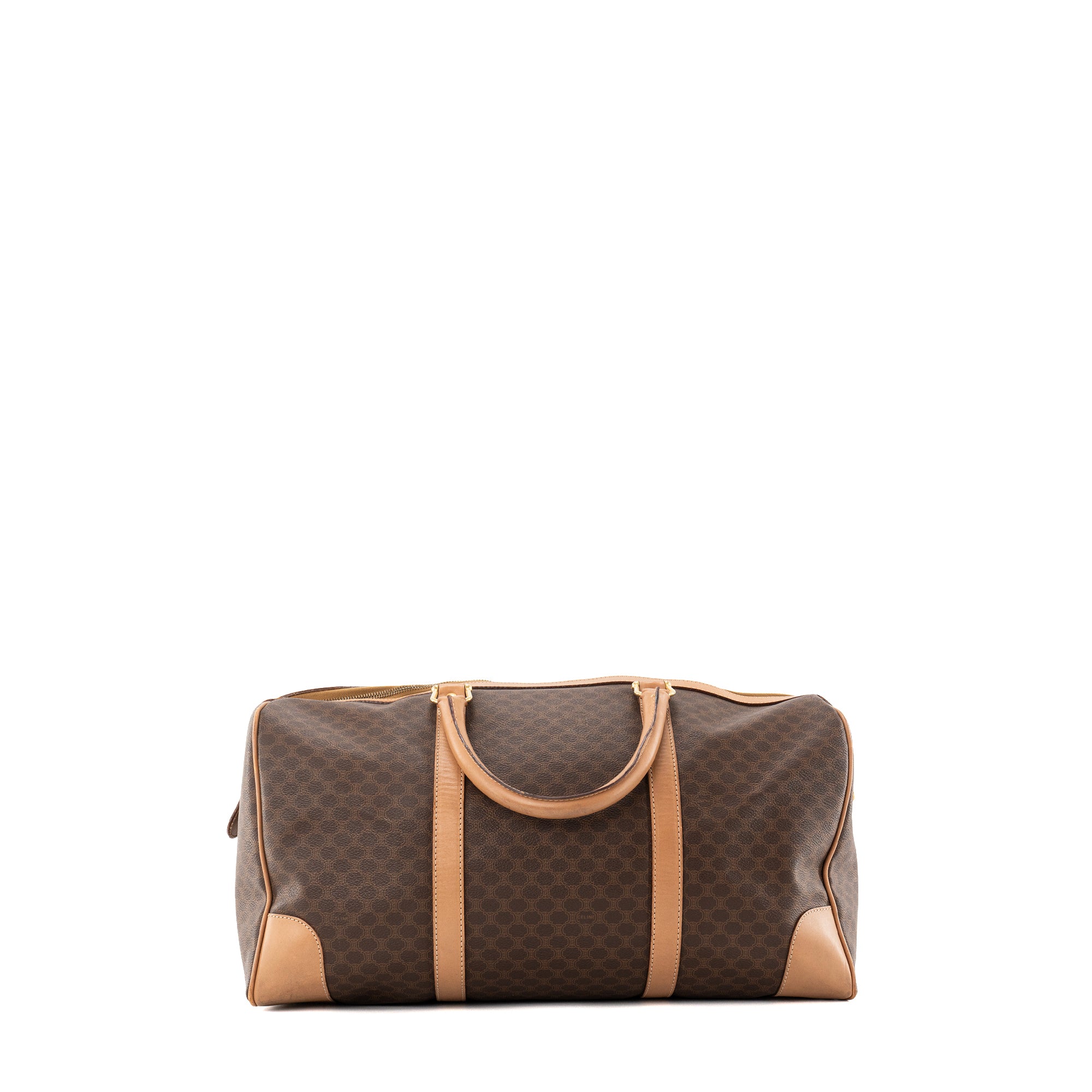 CELINE - Pre-owned vintage Macadam coated canvas Boston 45 handbag